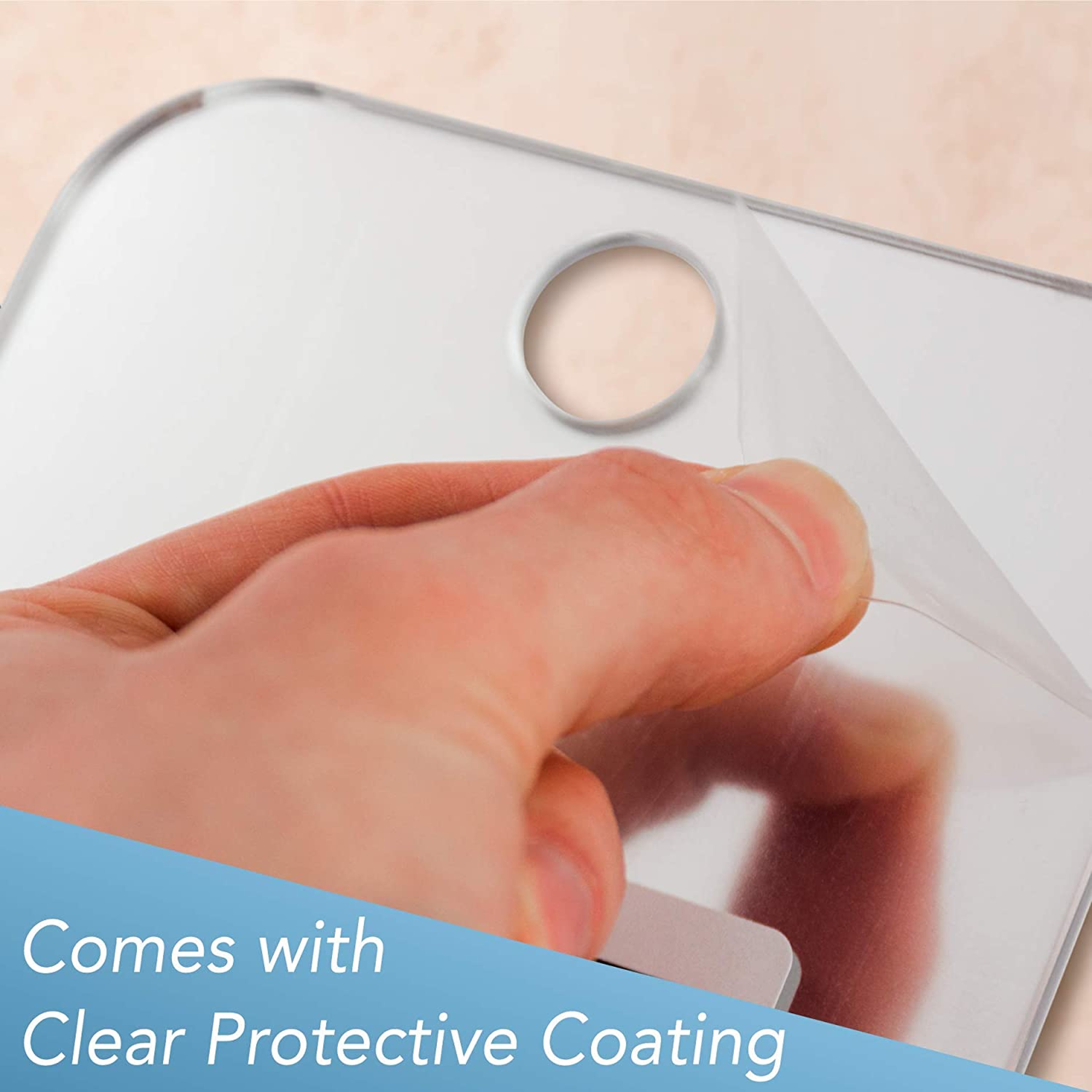 Portable Fog Free Shower Mirror With Suction Cup Unbreakable Acrylic Travel Mirror For Shaving  Mak 4