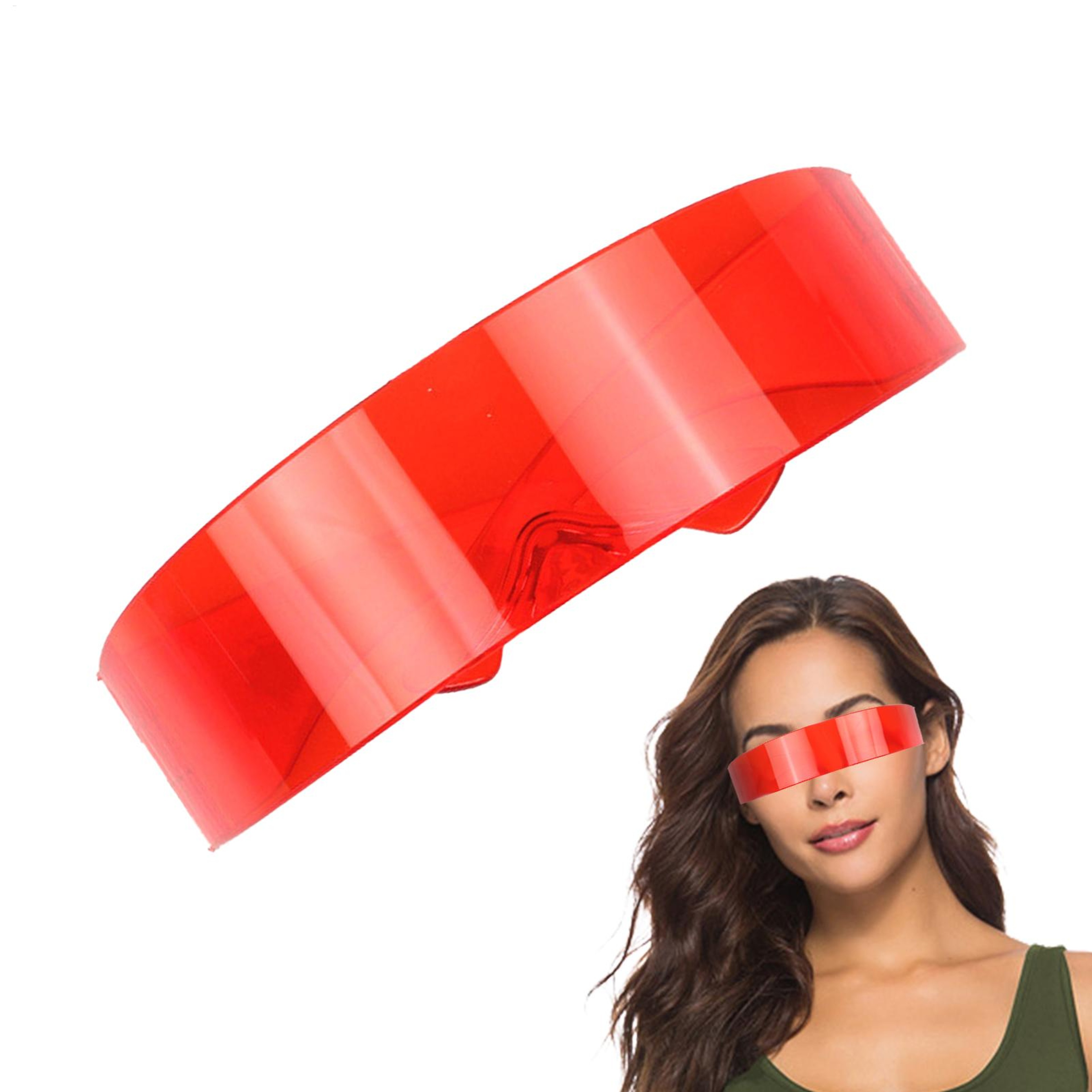 Futuristic Cyclops UV400 Rimless Sunglasses For Men  Women Cyber Visor Eyewear 5