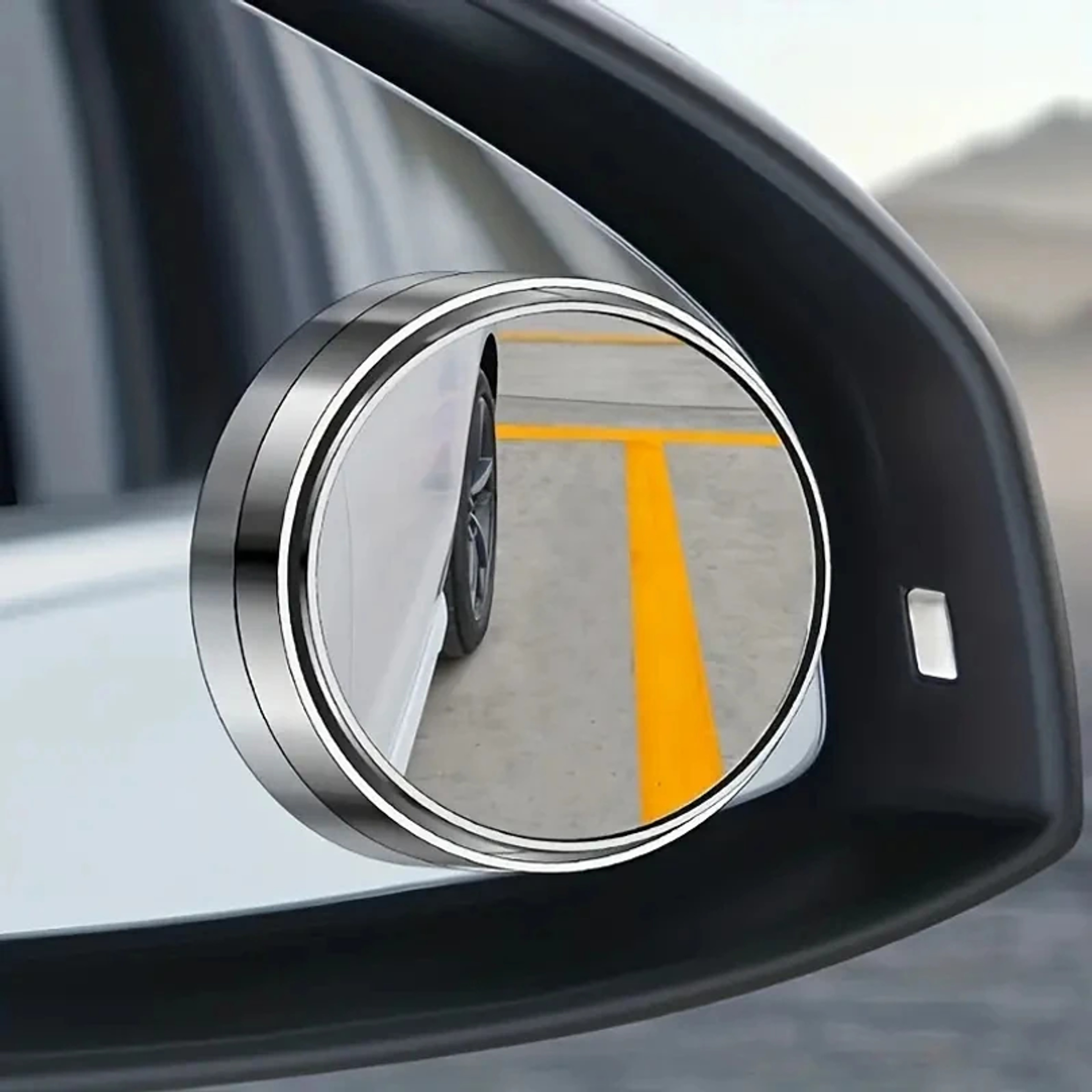 Adjustable Blind Spot Mirror Pair Wide Angle Car Rearview Mirrors for Safer Driving – view 2
