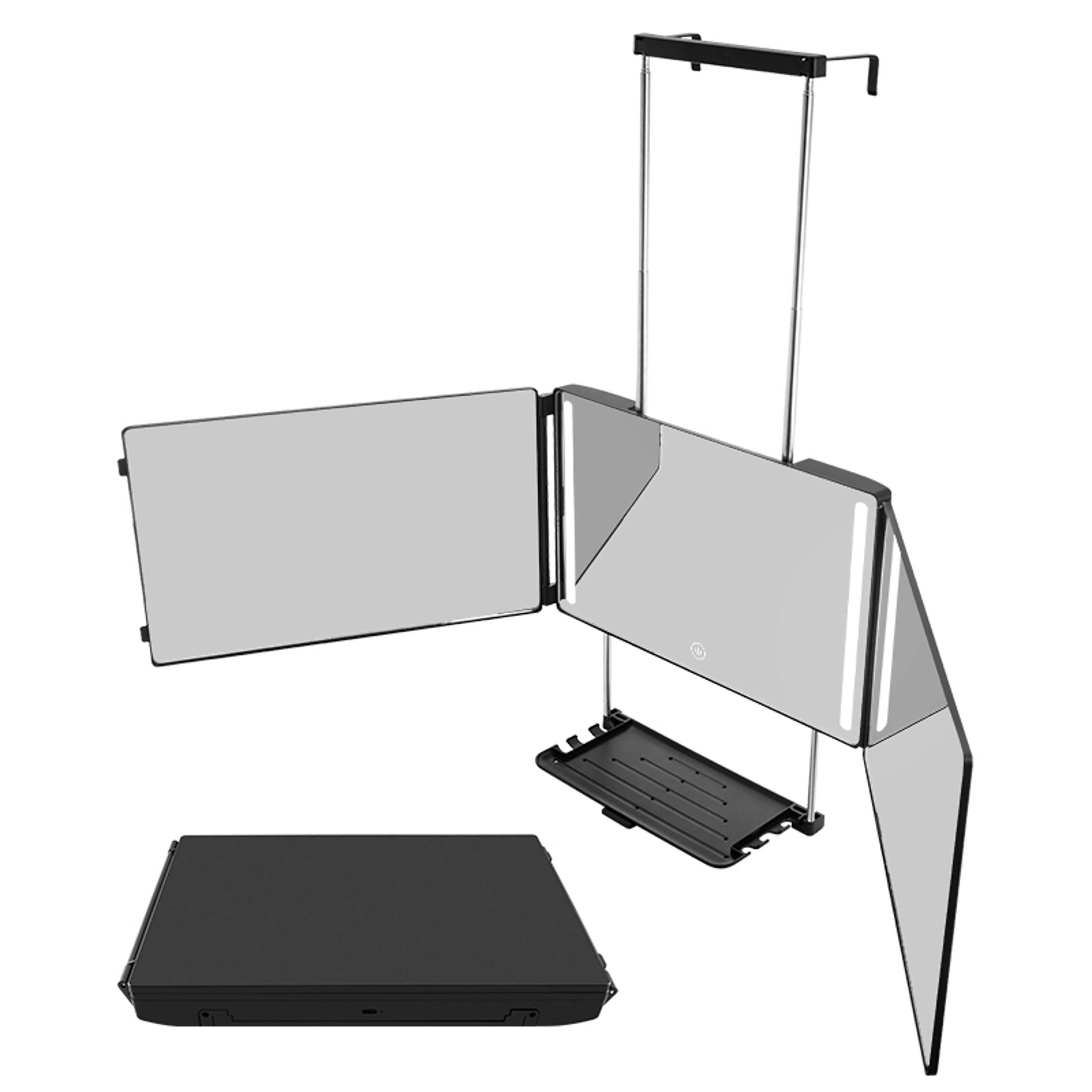 Miss Meeca Haircut Mirror with LED Lights & Tray Self Grooming Makeup Mirror – view 1