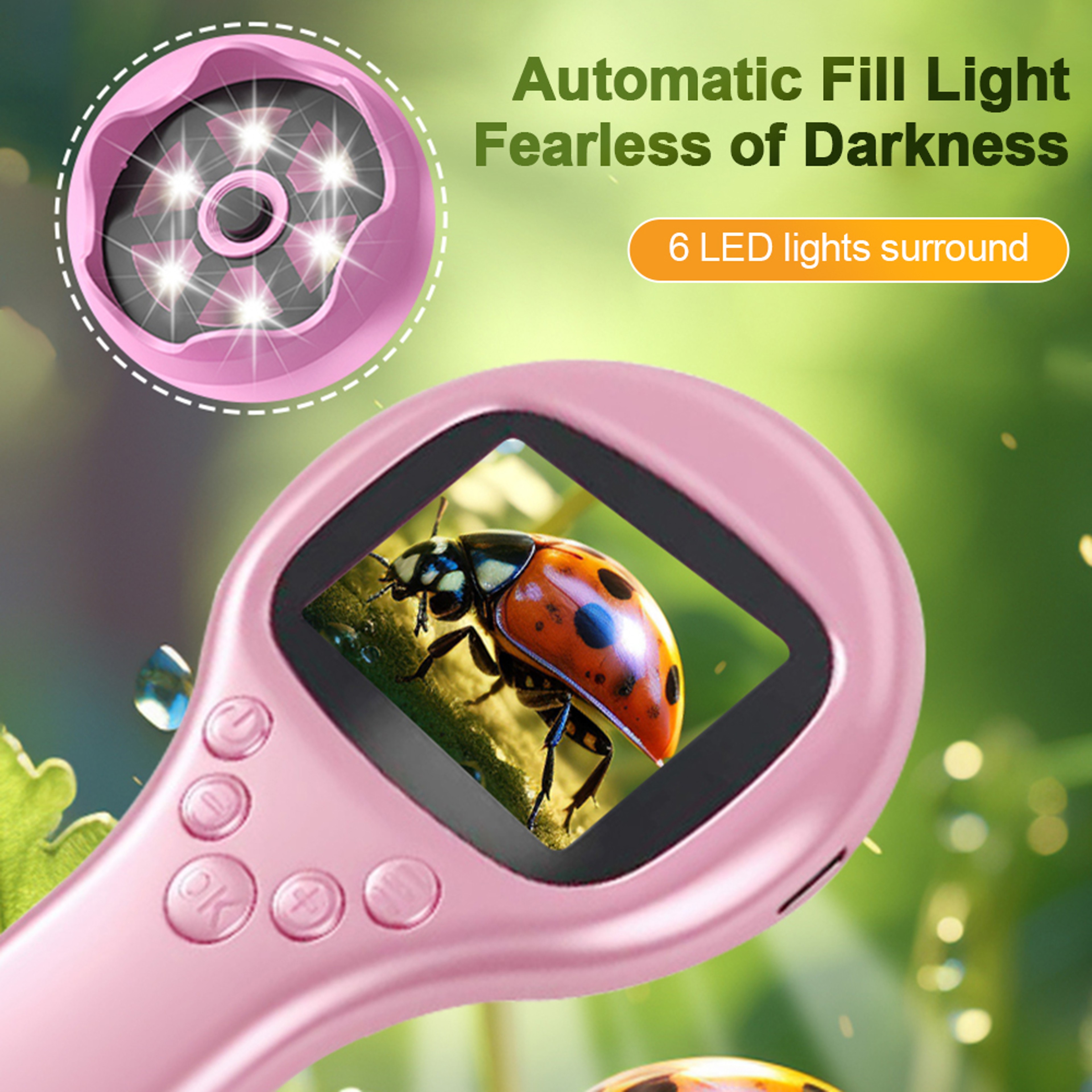 Kids Digital Microscope with Screen Portable Handheld STEM Science Toy for Young Explorers – view 1