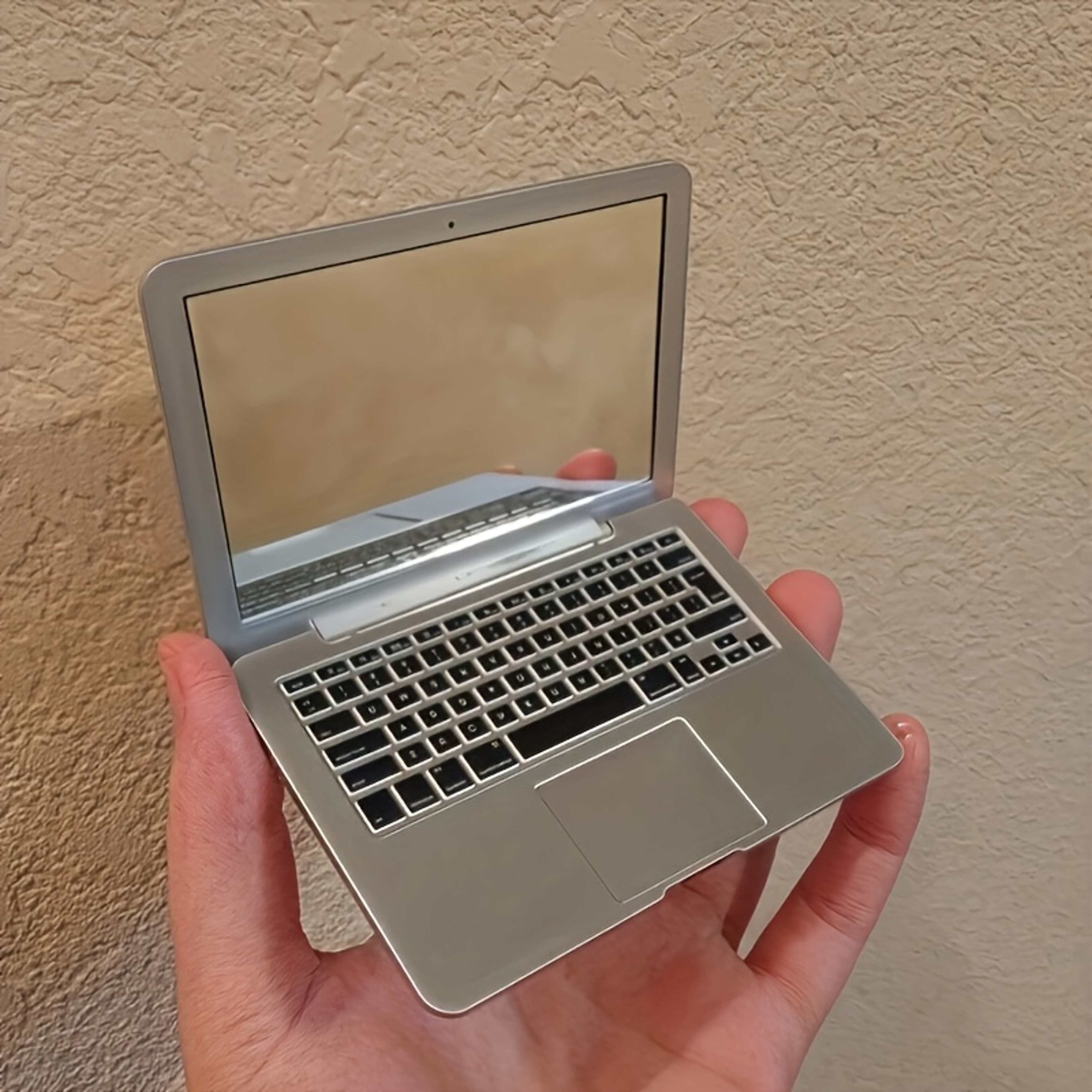 Mini Laptop Portable Makeup Mirror Folding Compact Mirror for Travel & Daily Touch Ups – view 1
