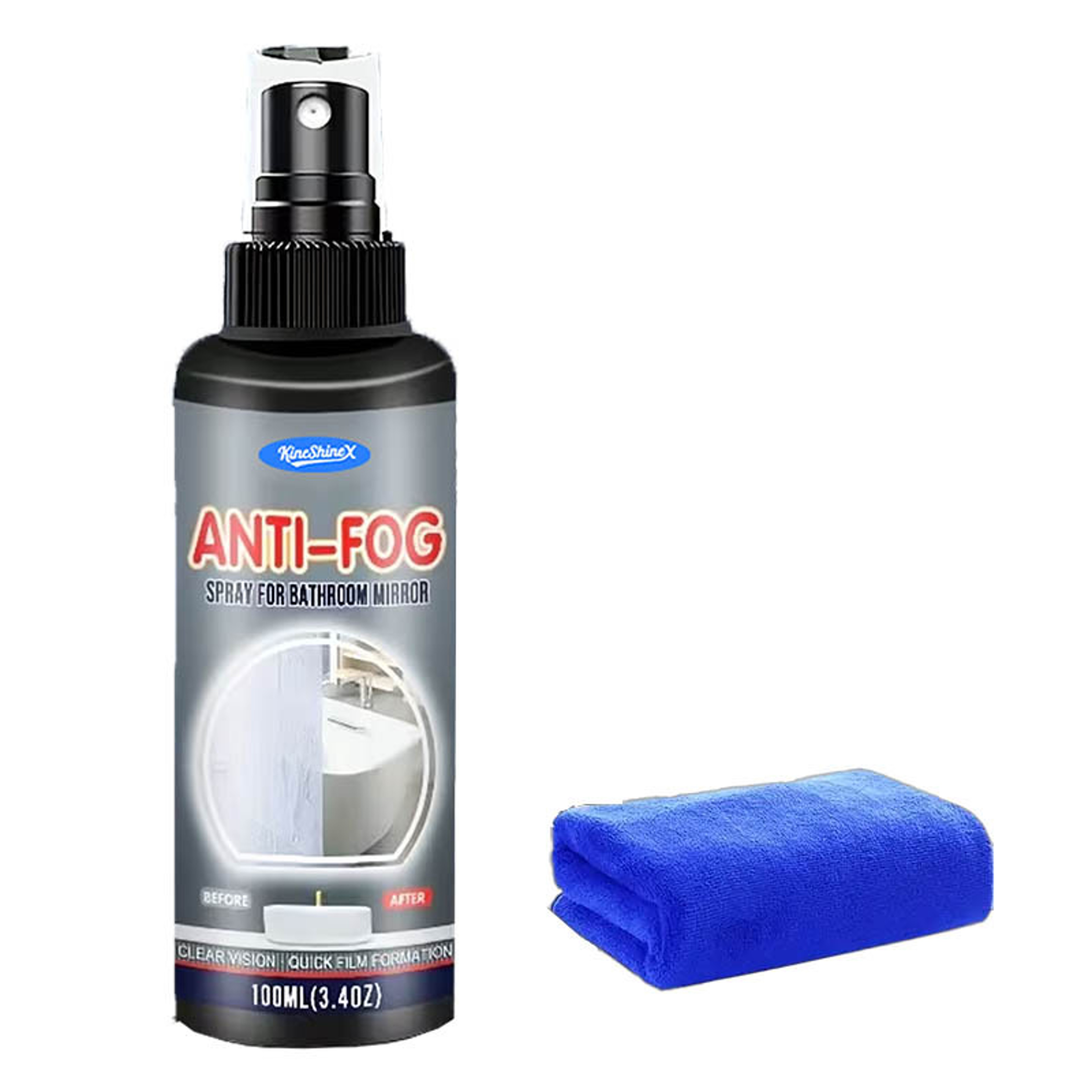 Clear View Anti Fog Spray 100ml for Mirrors, Glass & Helmet Visors – view 7