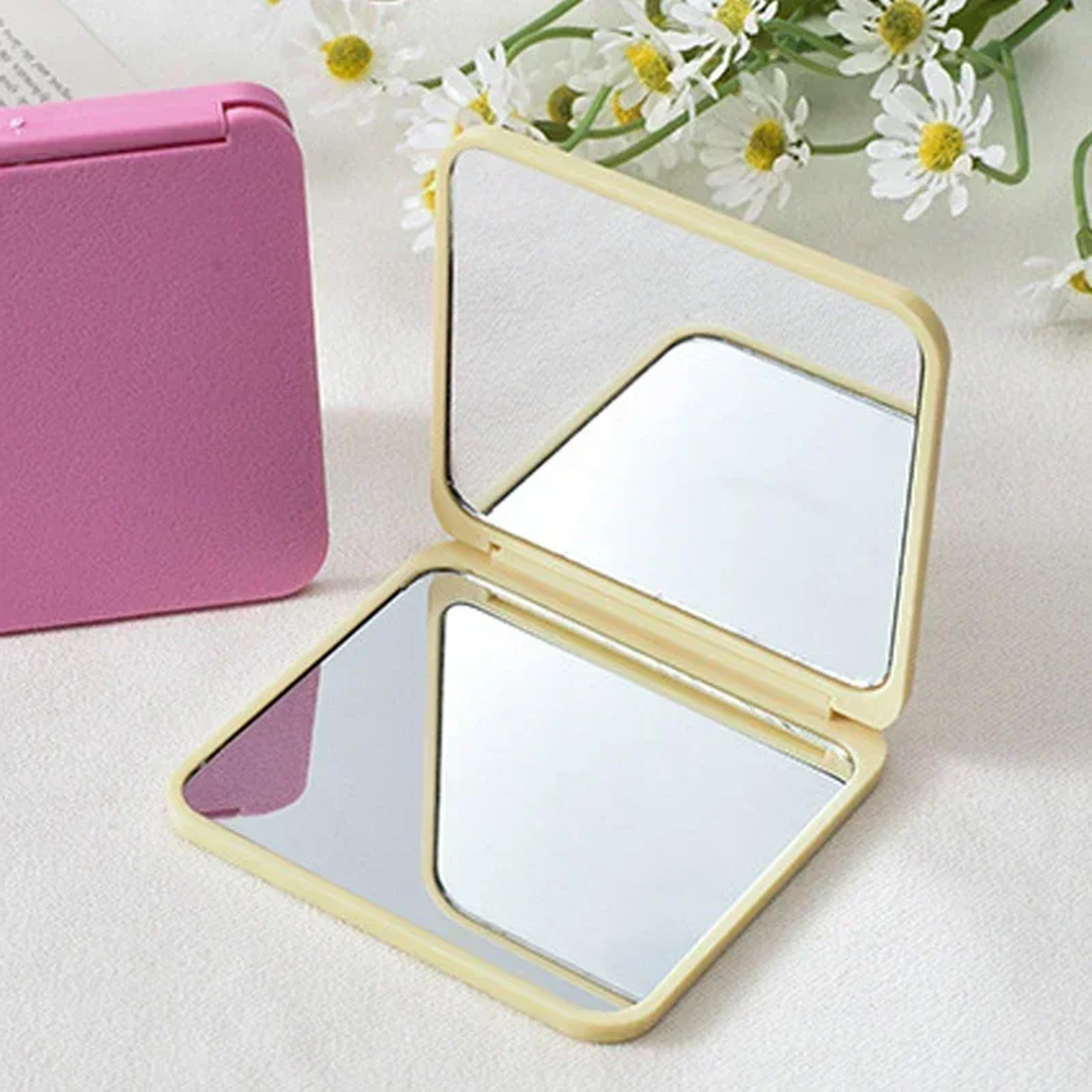 Cute Compact Makeup Mirror Double-Sided Pocket Mirror for Travel, Purse & Daily Touch-Ups – view 5