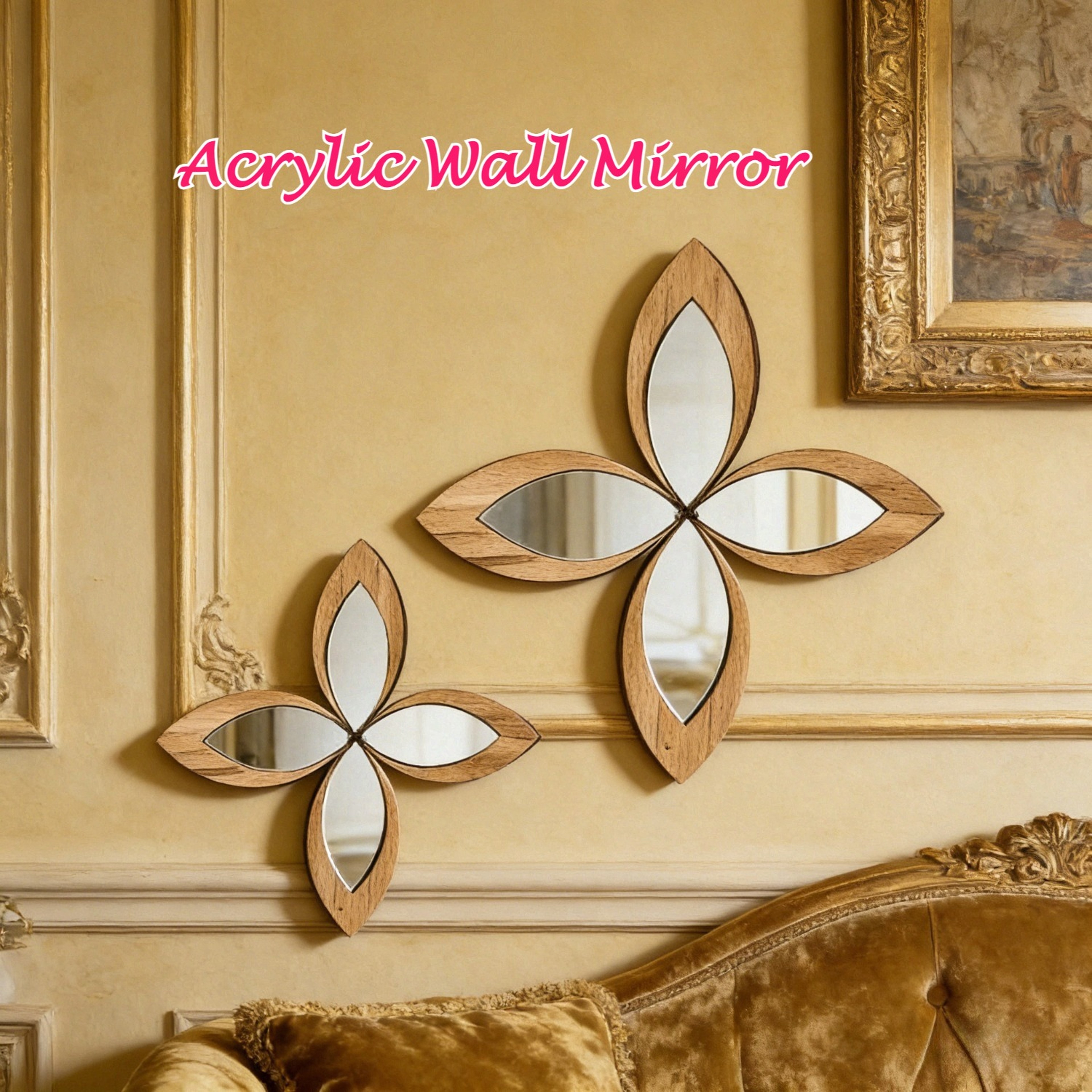 Acrylic Wall Mirror Set Irregular Tear-Shaped Decorative Wall Mirrors for Modern Home Decor – view 1