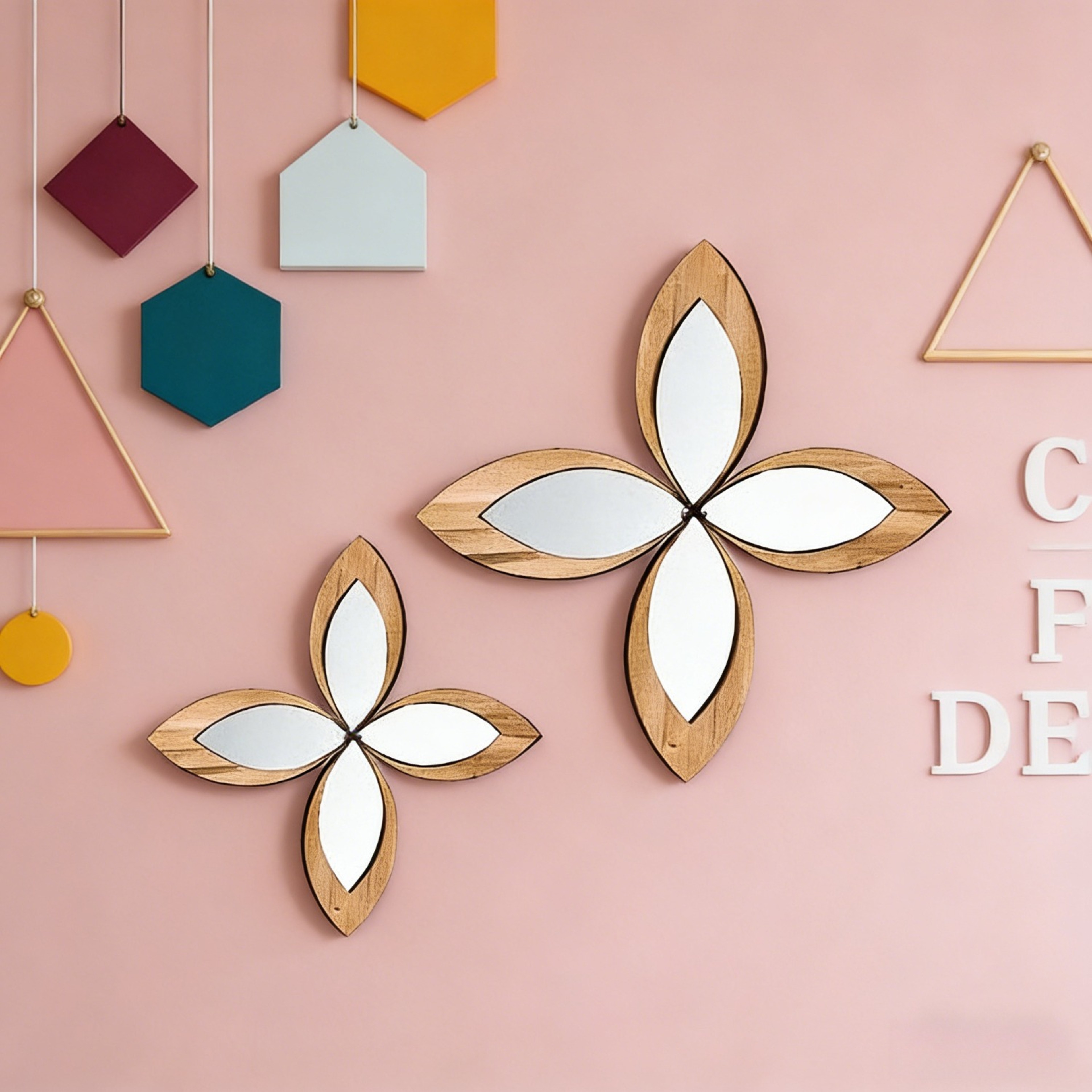 Acrylic Wall Mirror Set Irregular Tear-Shaped Decorative Wall Mirrors for Modern Home Decor – view 6