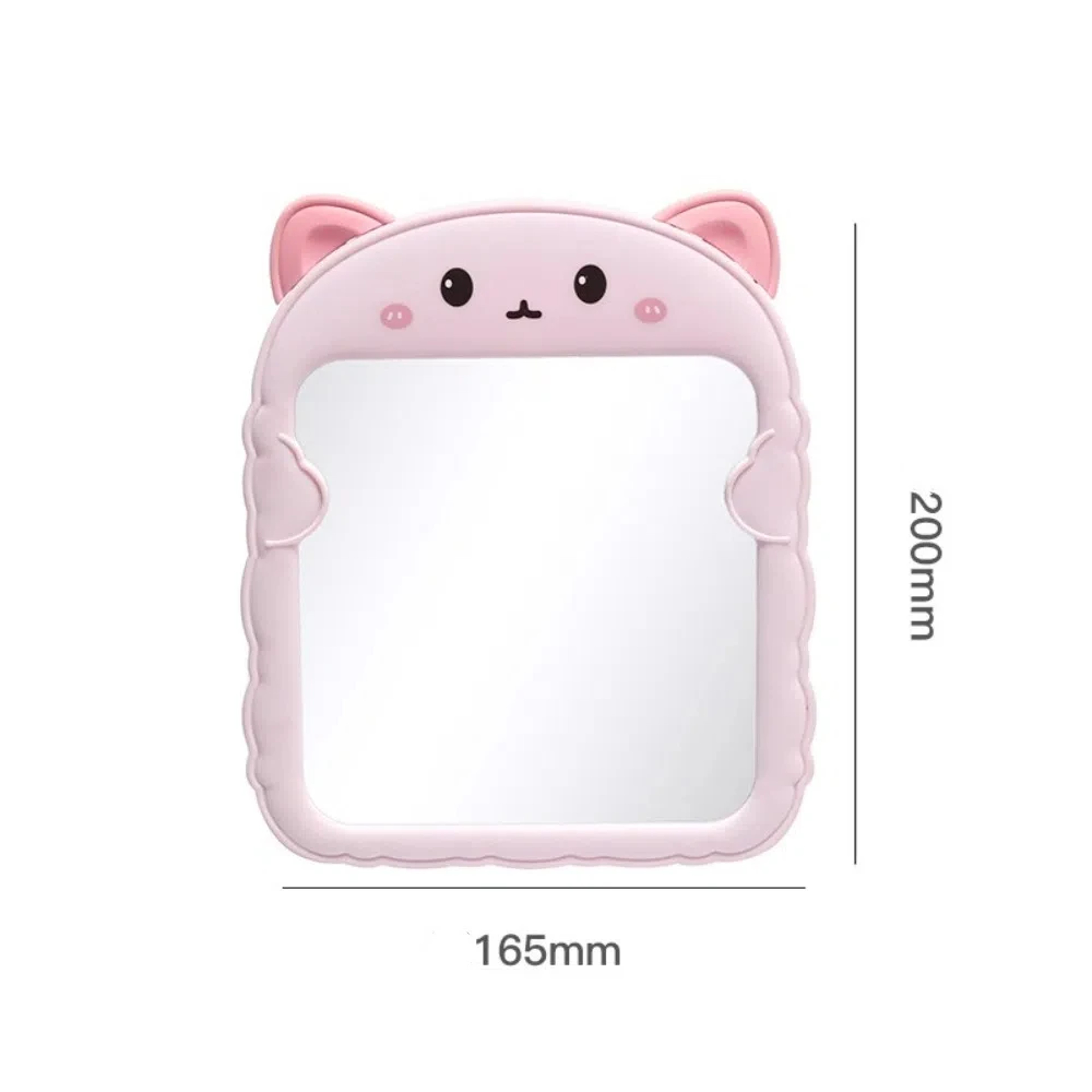 Cute Cat Ear Desktop Makeup Mirror Foldable Vanity Mirror for Bedroom, Desk & Travel – view 3