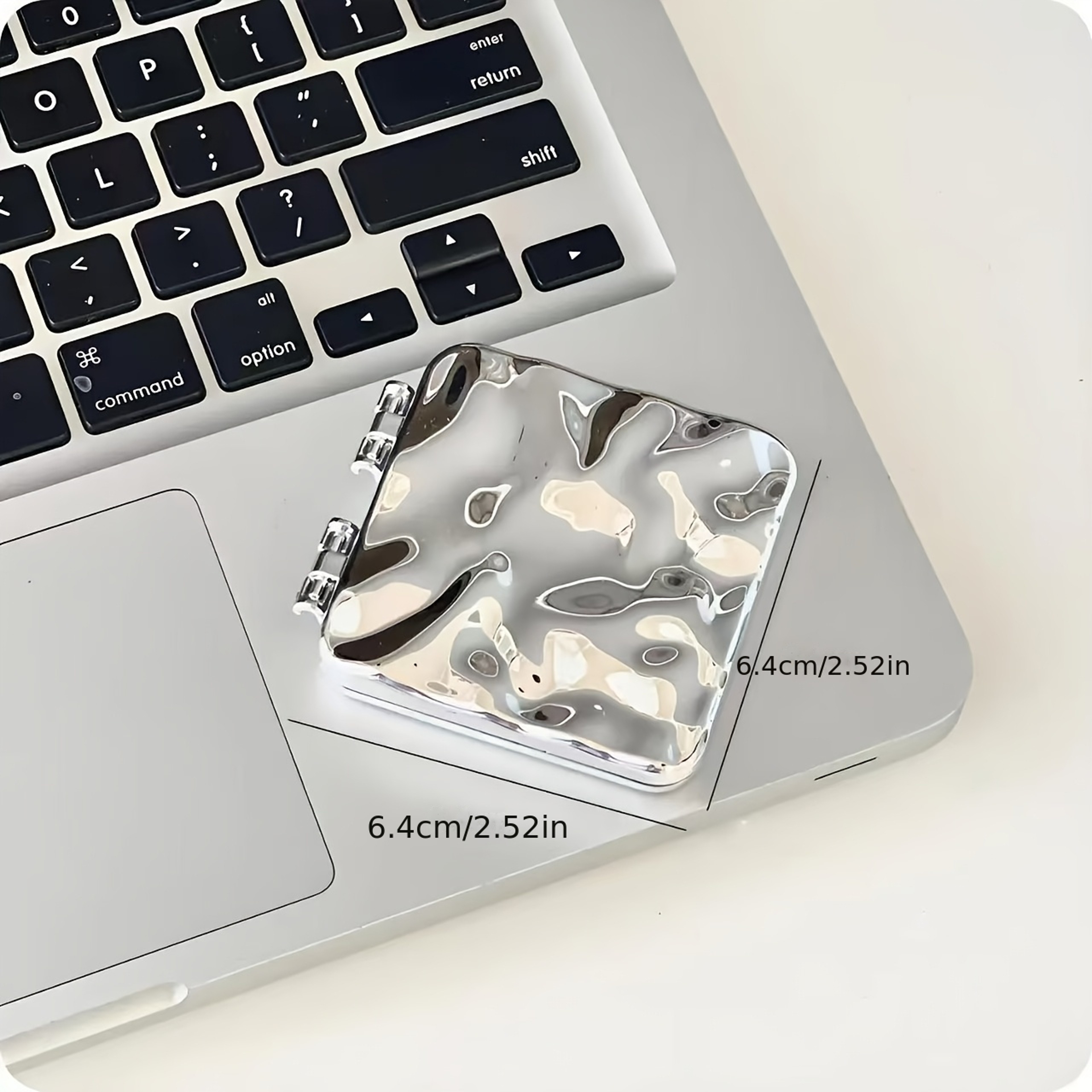 HD Portable Makeup Mirror Double Sided Folding Handheld Travel Mirror 2