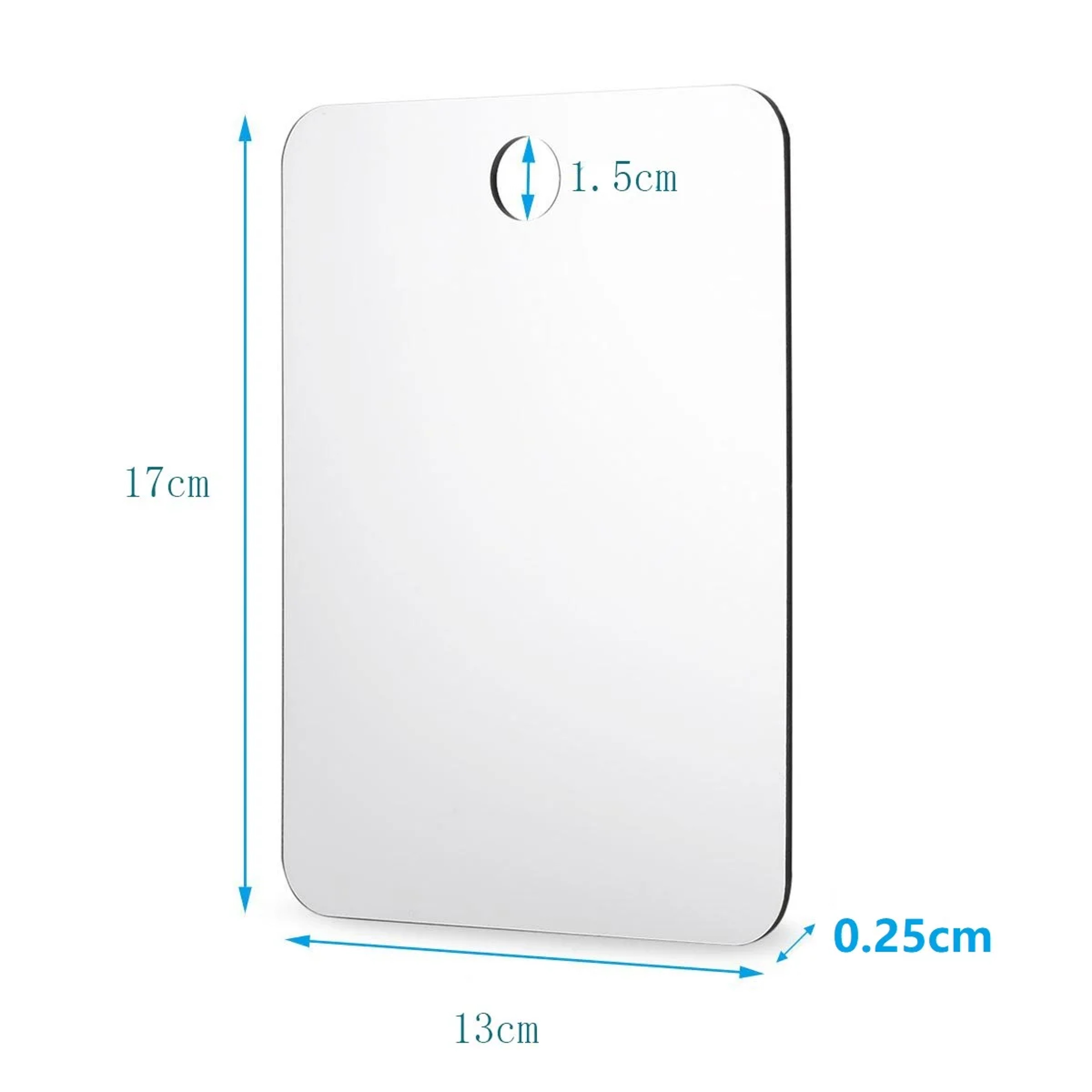 Portable Acrylic Travel Mirror with Suction Cup Unbreakable Shaving & Makeup Bathroom Mirror – view 8