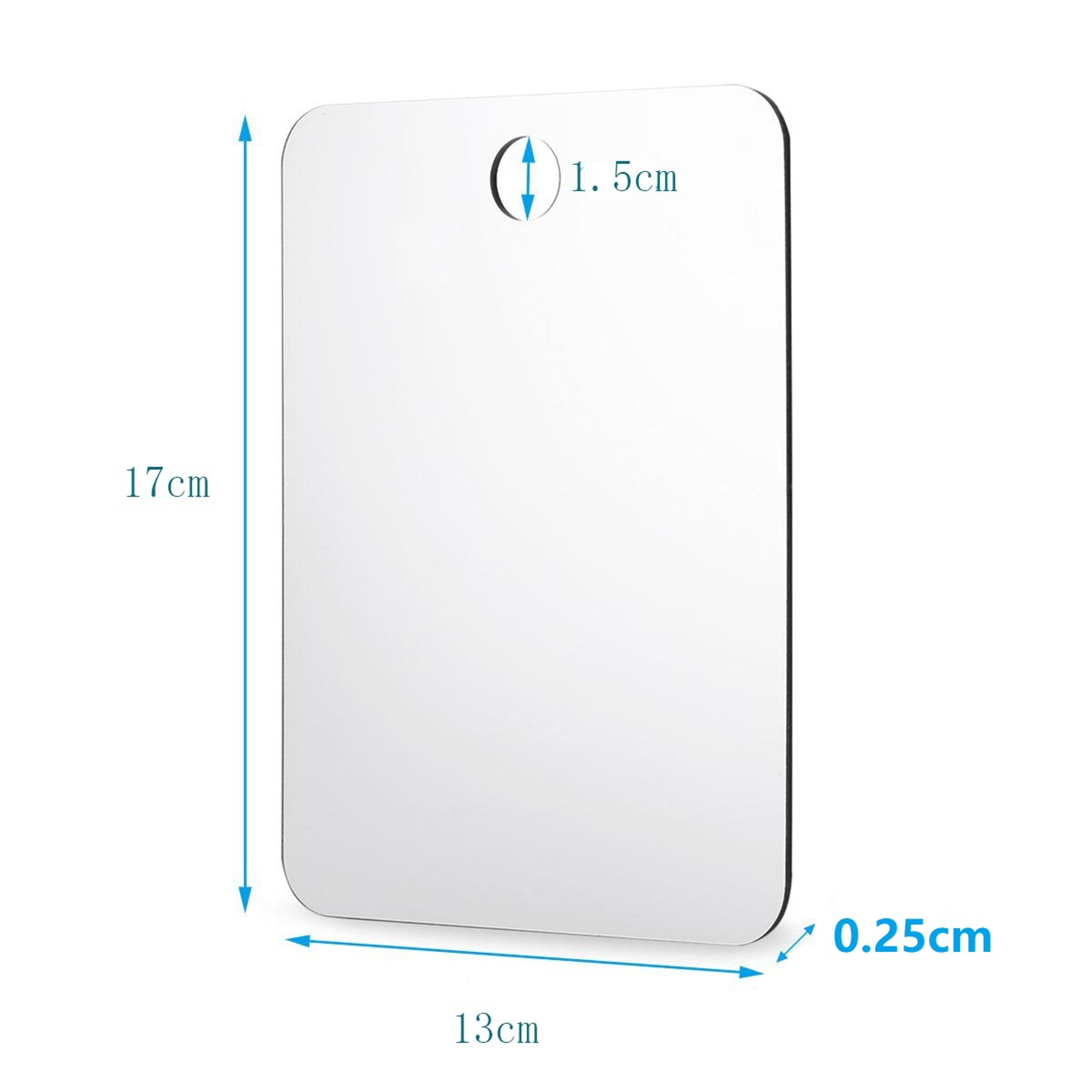 Fog Free Shower Mirror with Suction Cup Wall Mount Unbreakable Acrylic Bathroom Shaving Mirror – view 8