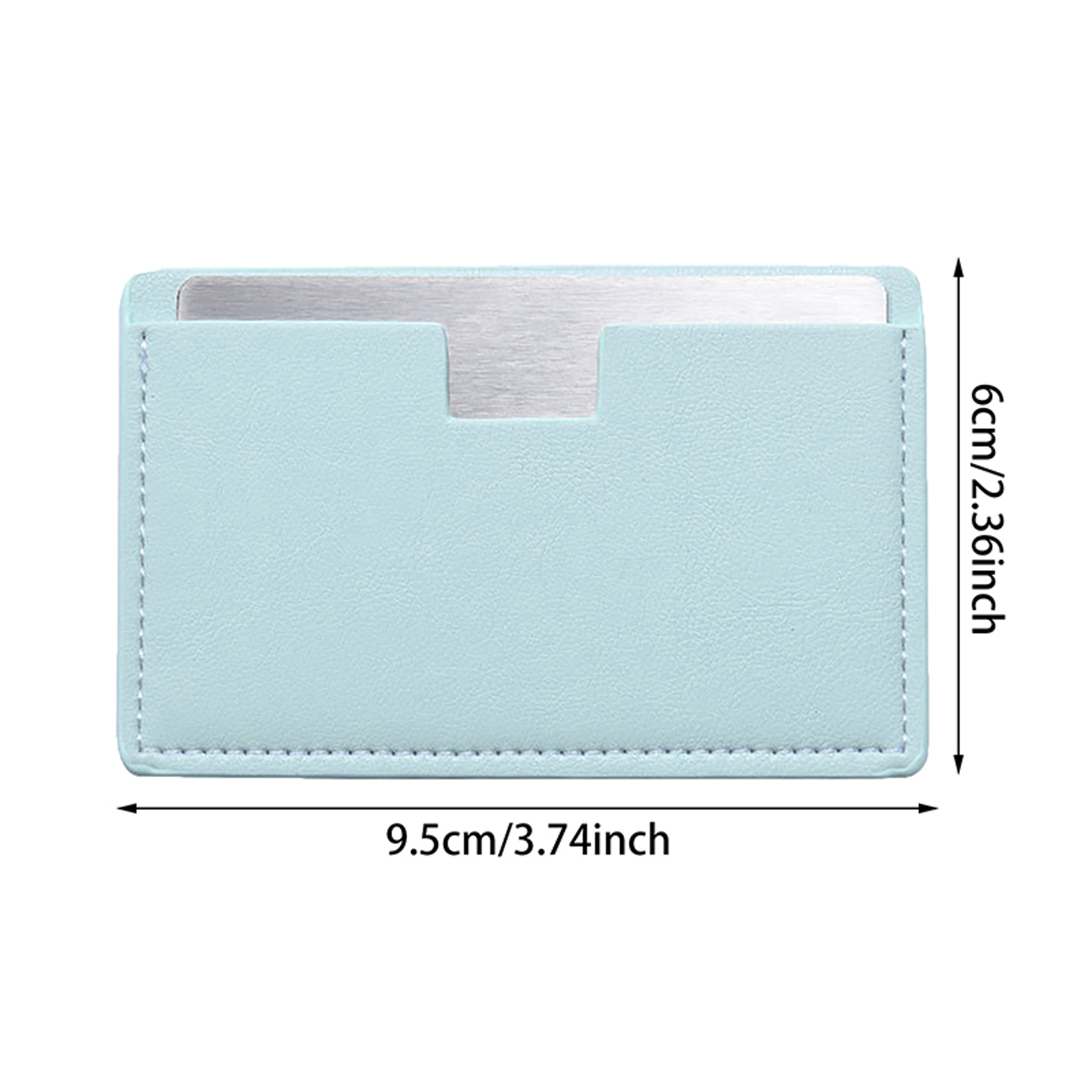 Portable Makeup Mirror With PU Leather Sleeve  Unbreakable Pocket Mirror For Travel  Everyday Touch 5
