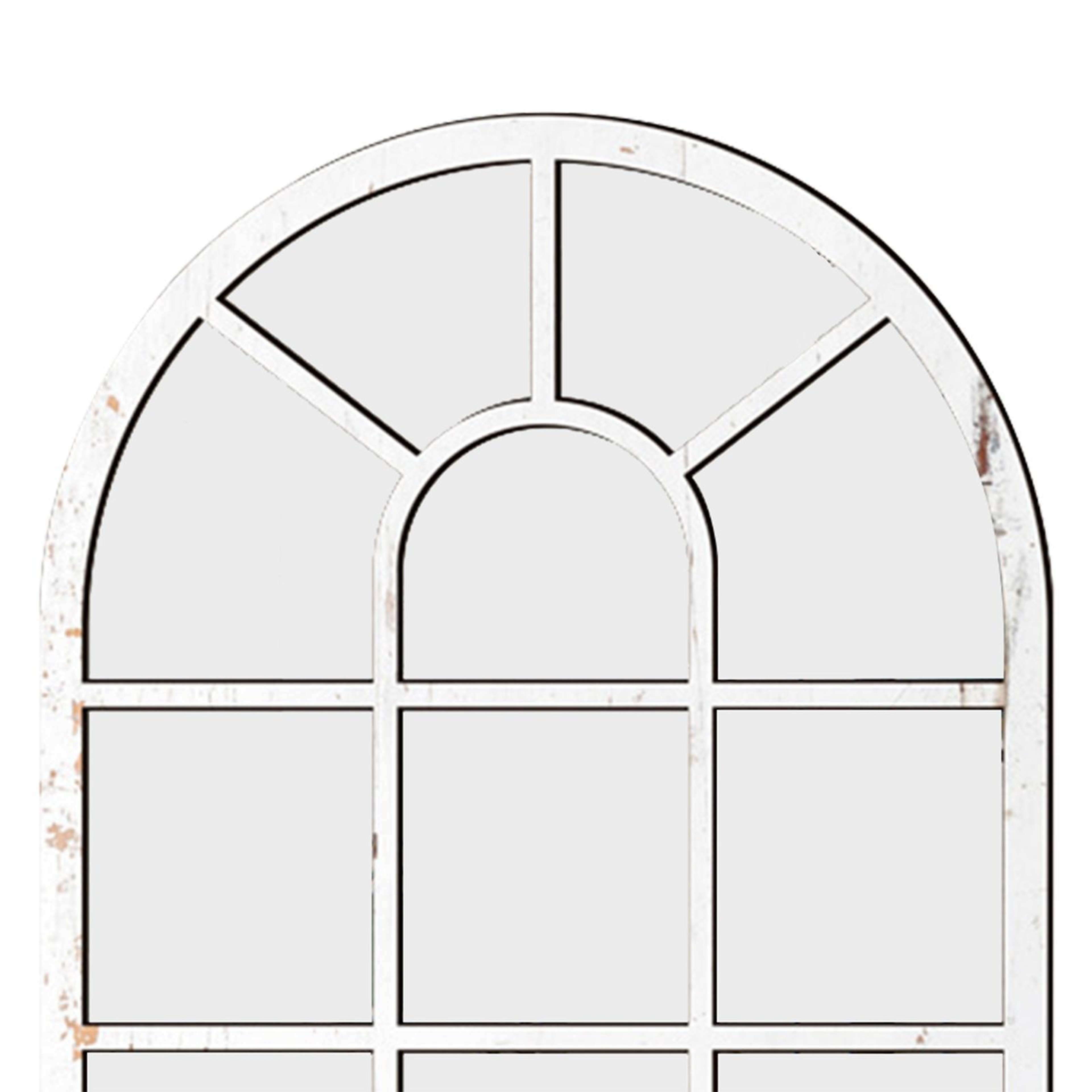 Modern Arched Wall Mirror Window Pane Decorative Mirror for Entryway, Bathroom & Living Room – view 5