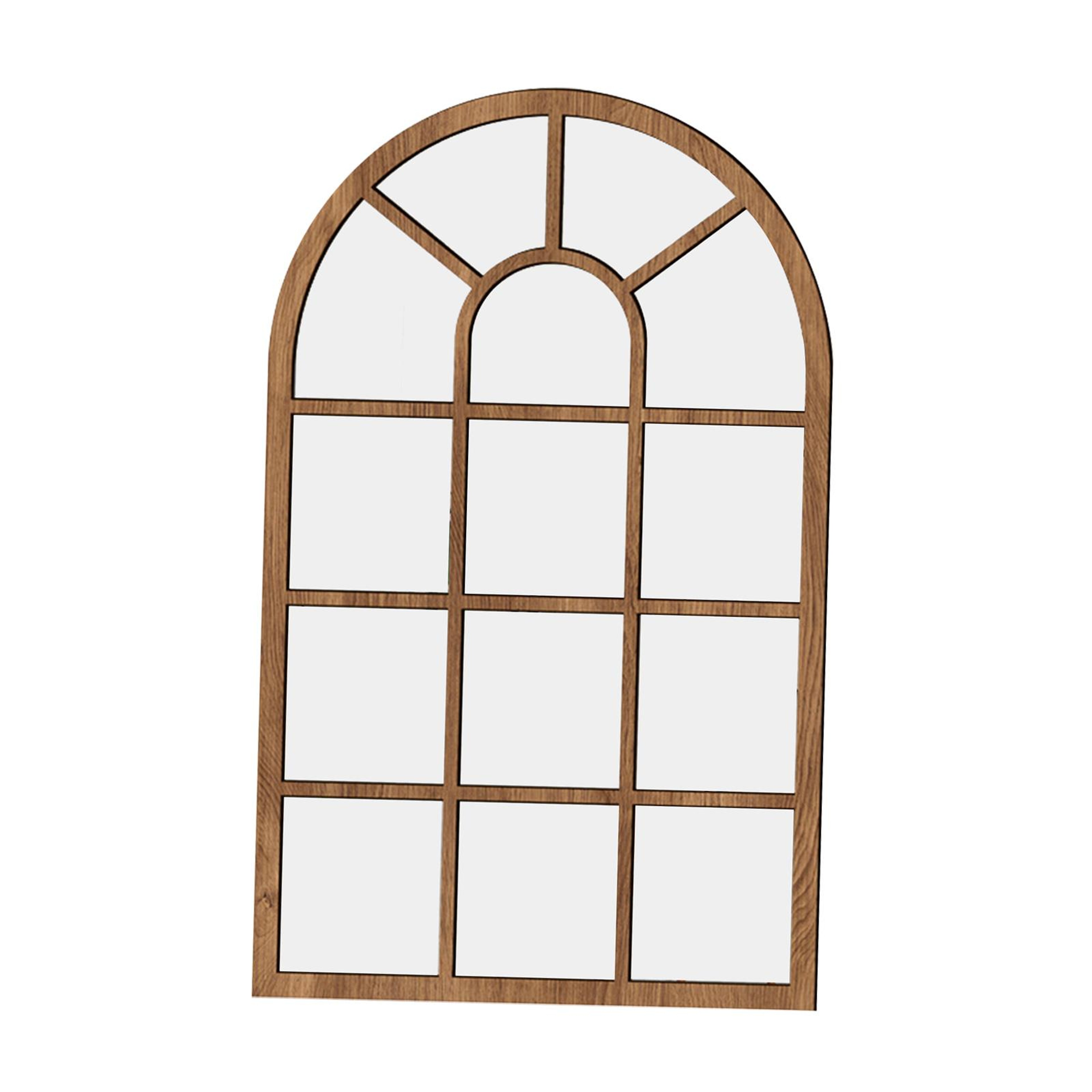 Modern Arched Wall Mirror Window Pane Decorative Mirror for Entryway, Bathroom & Living Room – view 7