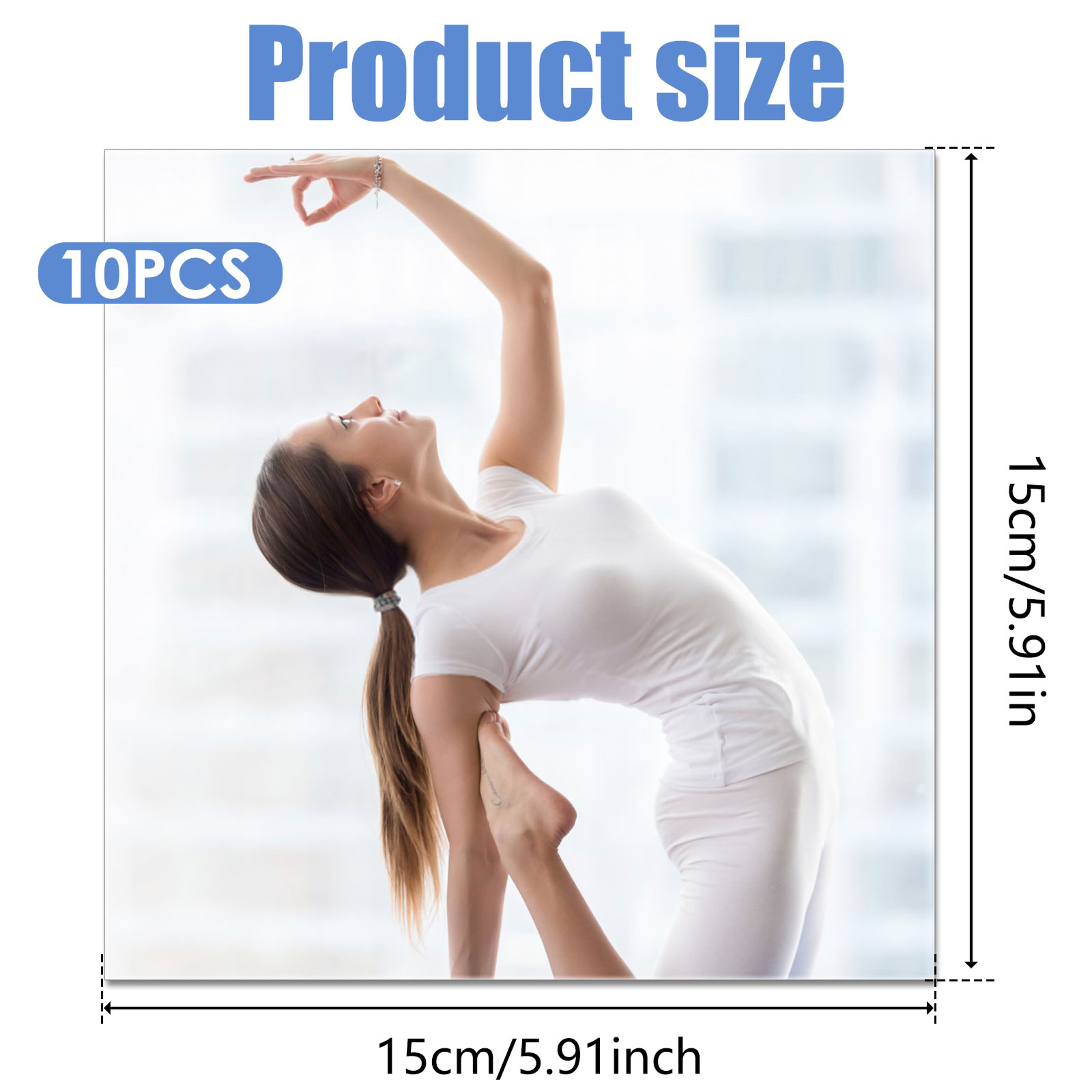 Self Adhesive Mirror Flexible Mirror Tiles for DIY Wall Decor Non Glass Mirror Set – view 6