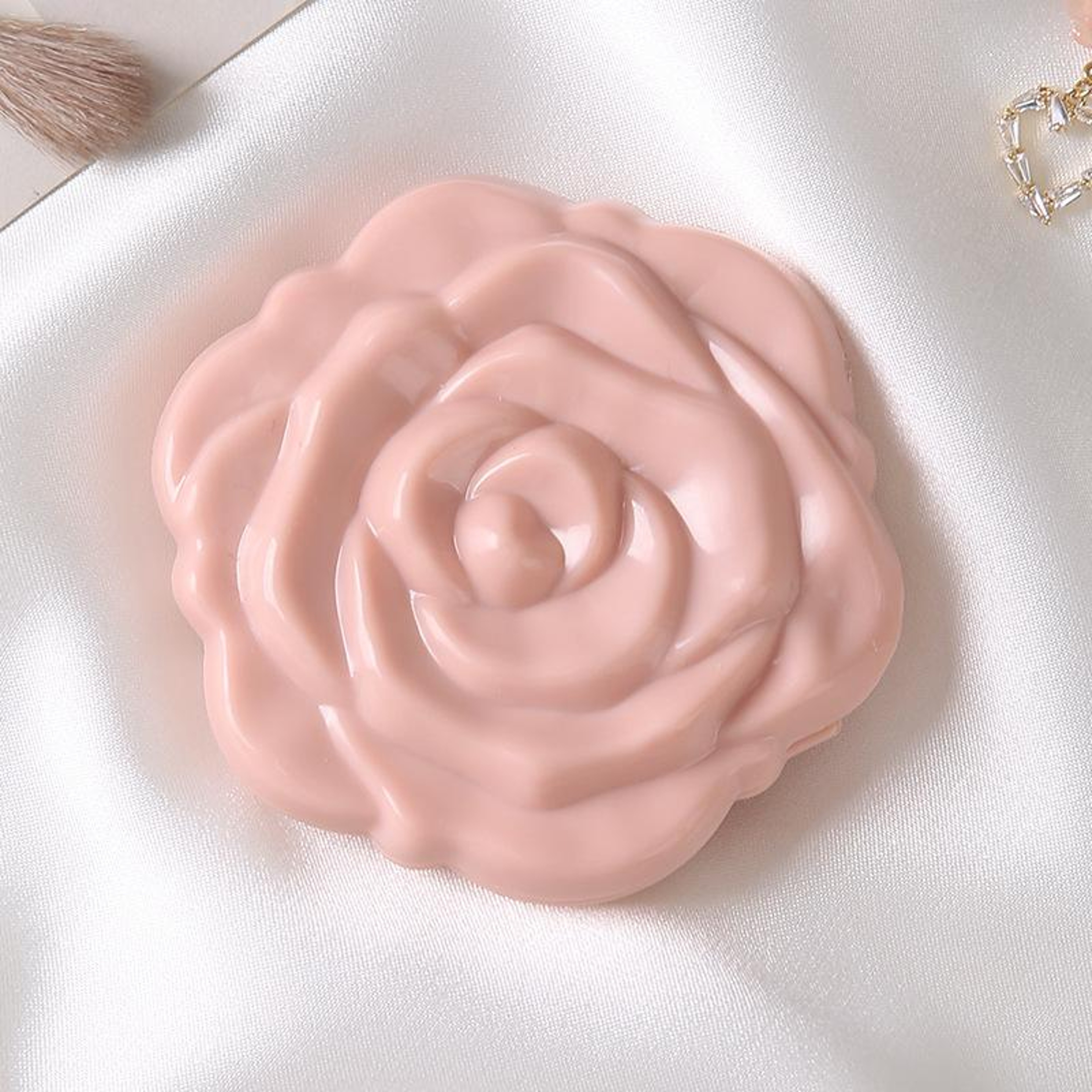 Retro Rose Compact Makeup Mirror Double Sided Pocket Travel Mirror For Purse  Makeup Touch Ups 7