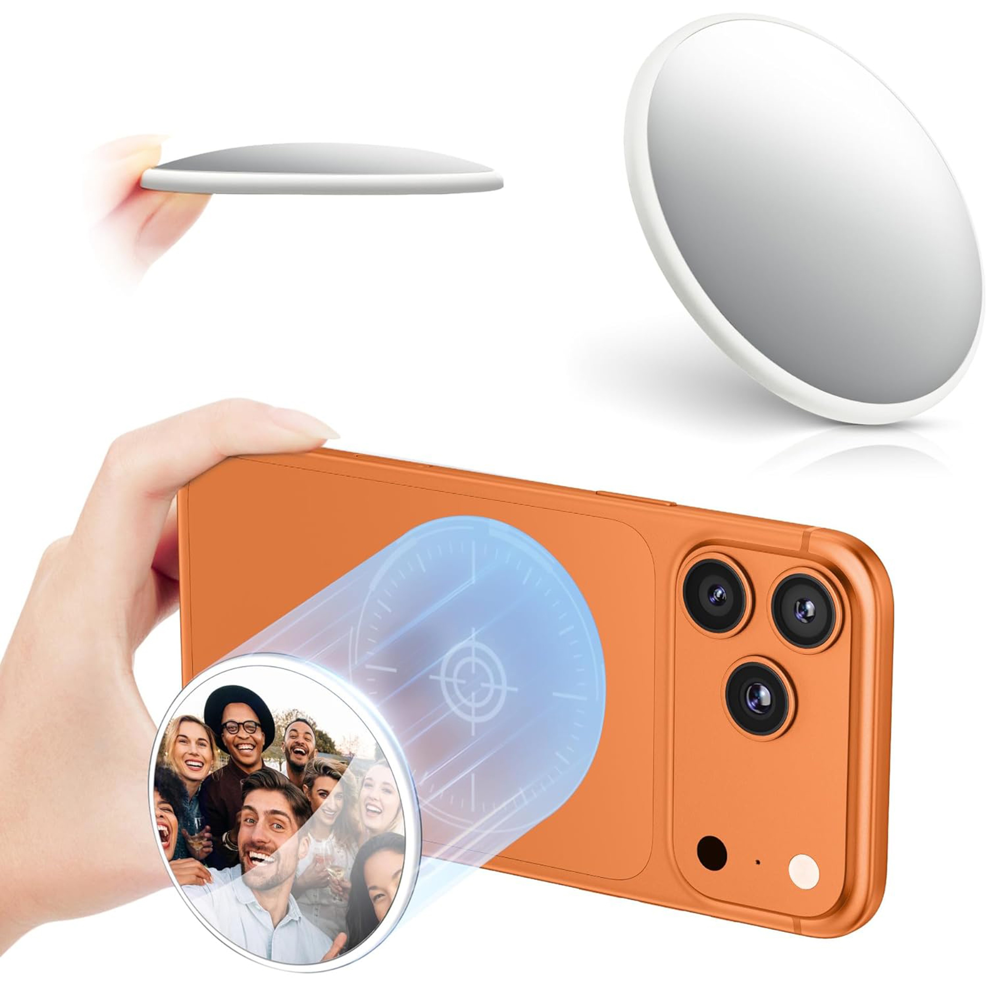 Mag Safe Selfie Mirror for Back Camera Wide Angle Magnetic Phone Mirror for Vlogging & Content Creation – view 4
