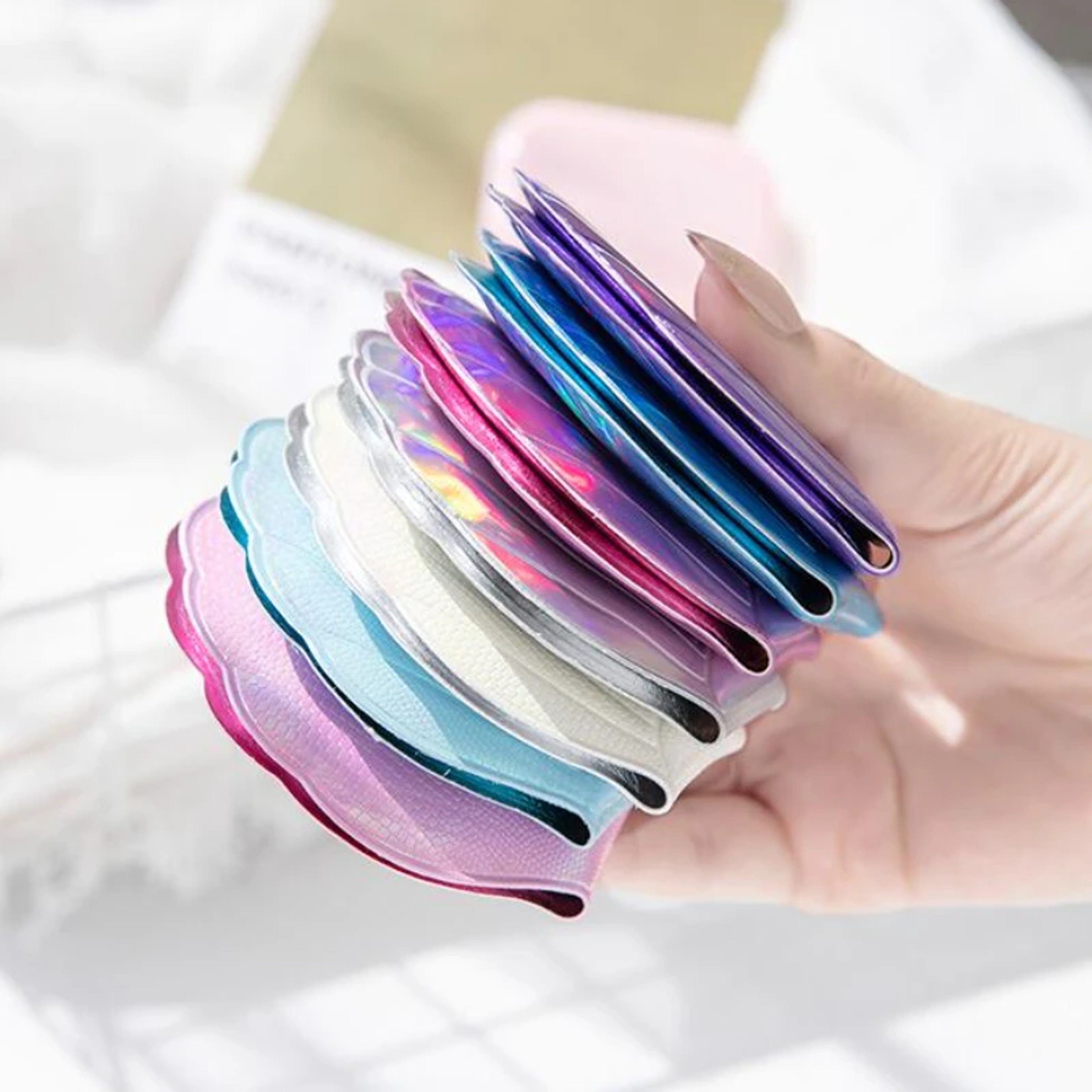 Dream Laser Shell Compact Makeup Mirror with 2X Magnifying Travel Pocket Mirror – view 5