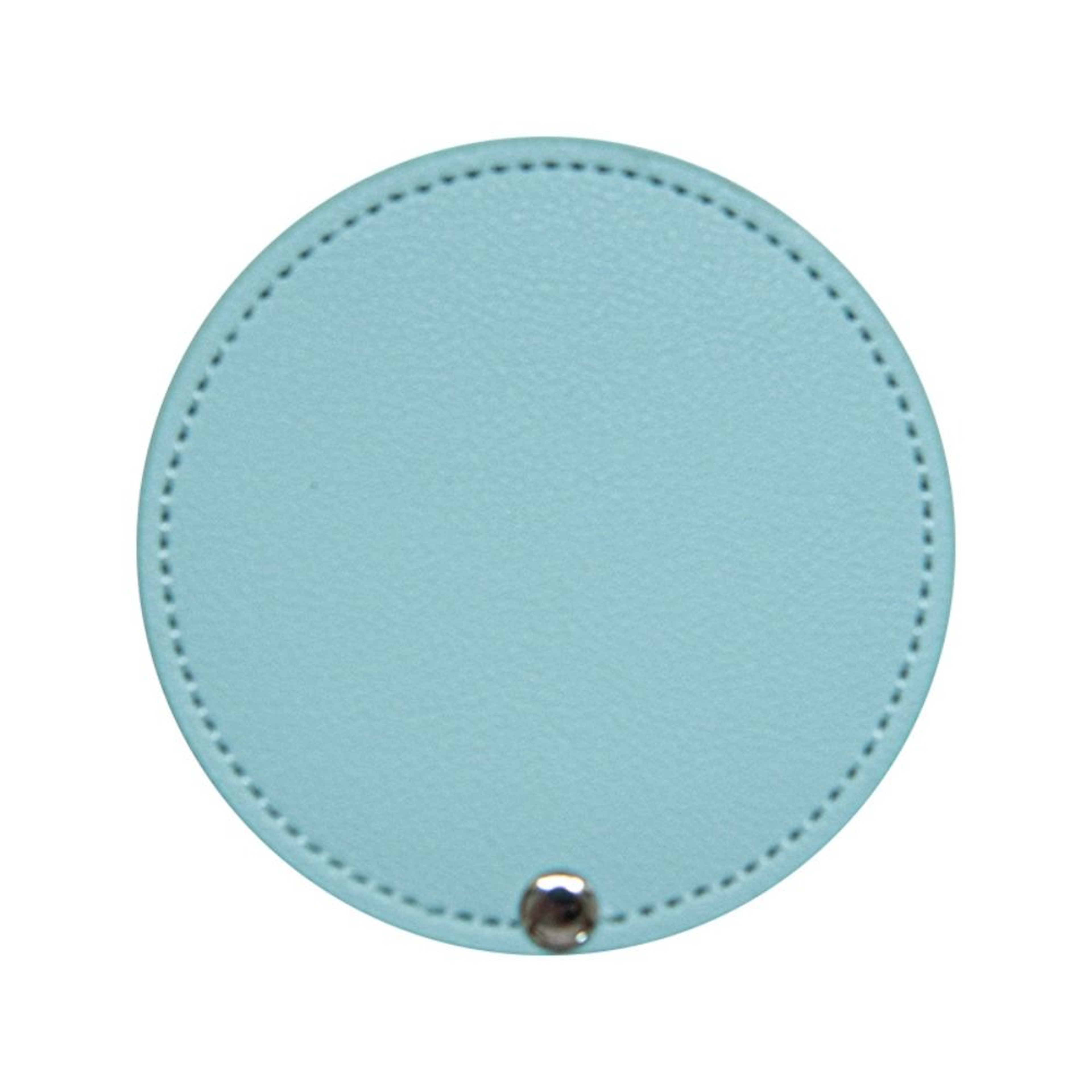 Ultra Thin Compact Makeup Mirror Round PU Leather Travel Pocket Mirror For Purse  Makeup Bag 3