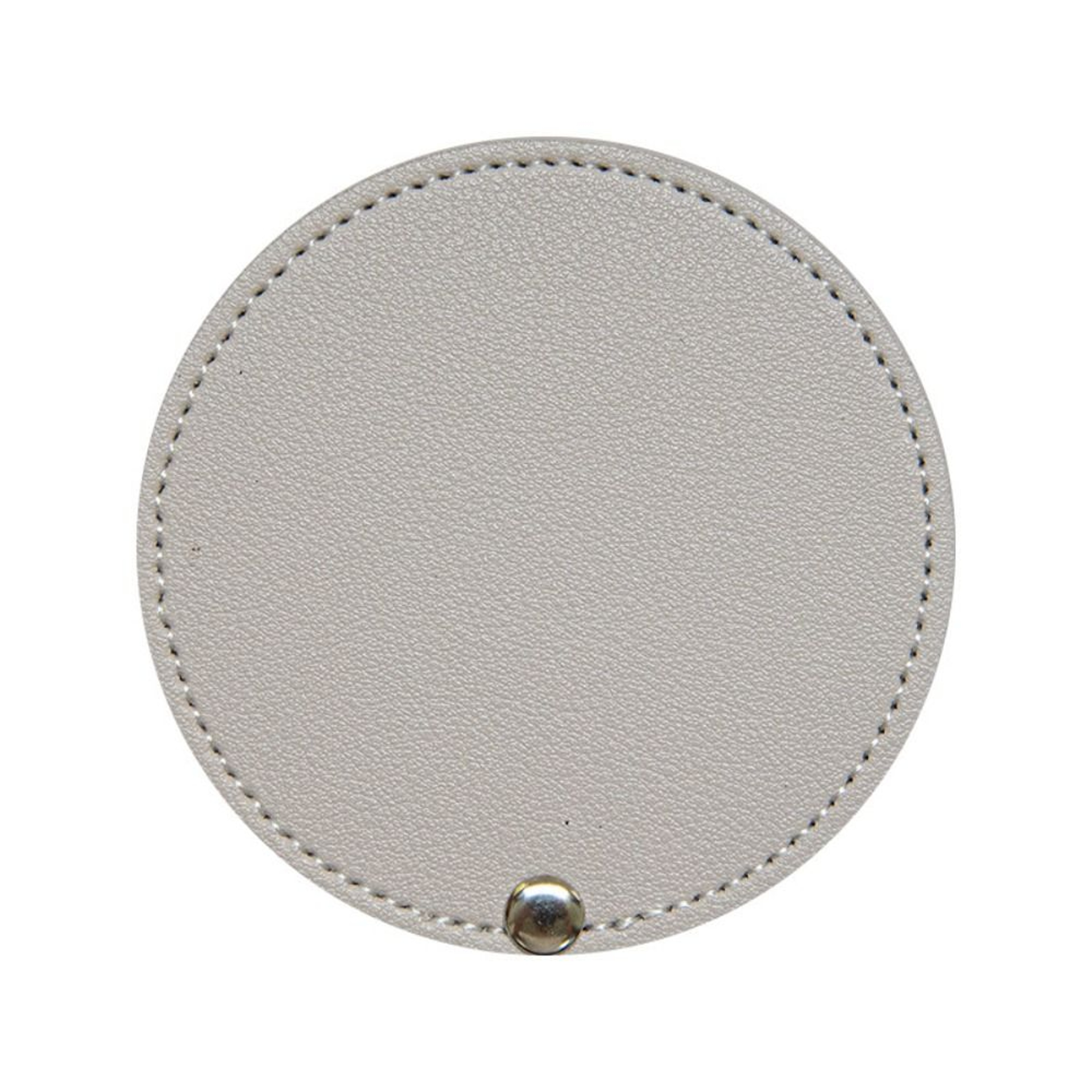 Ultra Thin Compact Makeup Mirror Round PU Leather Travel Pocket Mirror For Purse  Makeup Bag 4