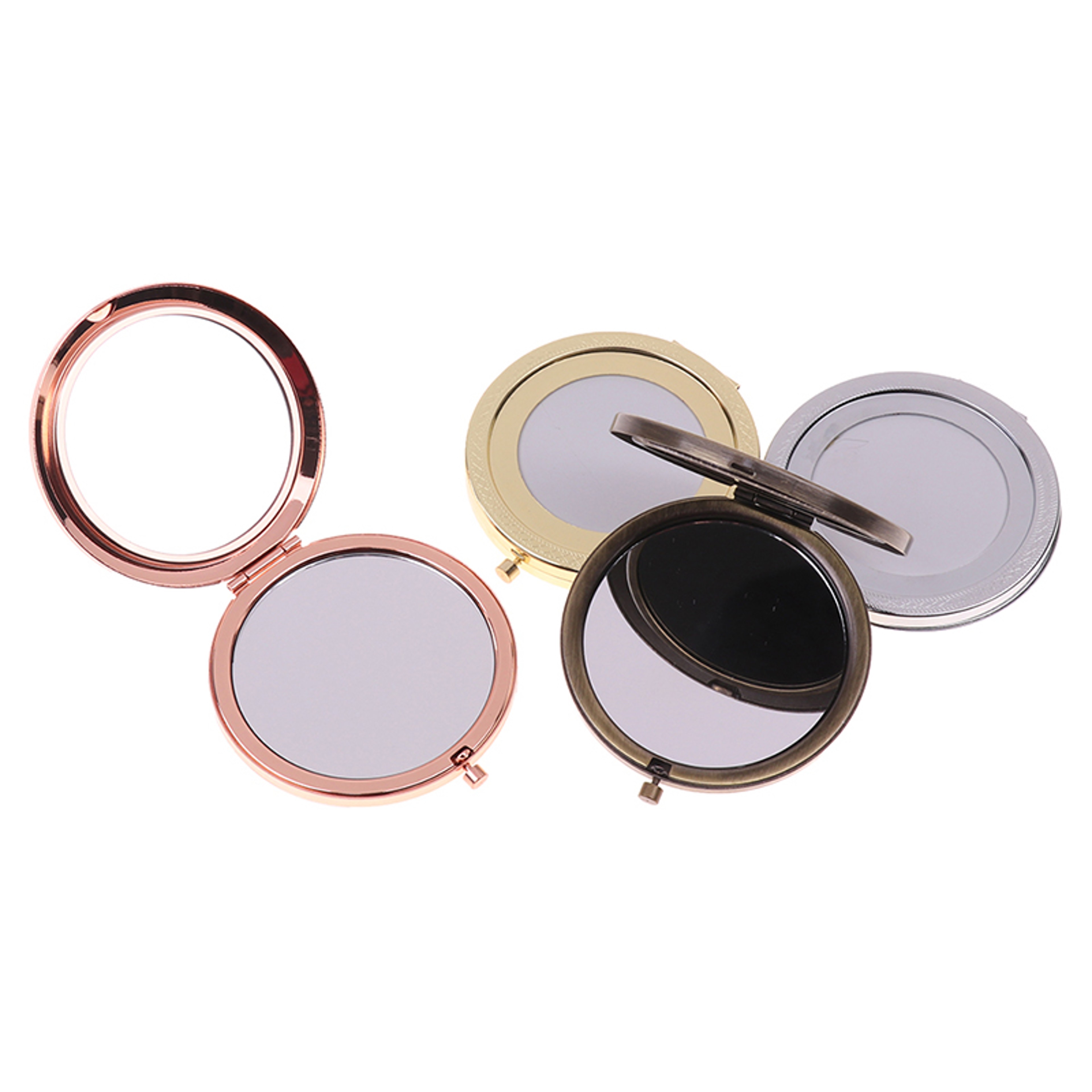 Vintage Compact Makeup Mirror Double Sided Folding Pocket Mirror For Travel  Daily TouchUps 1
