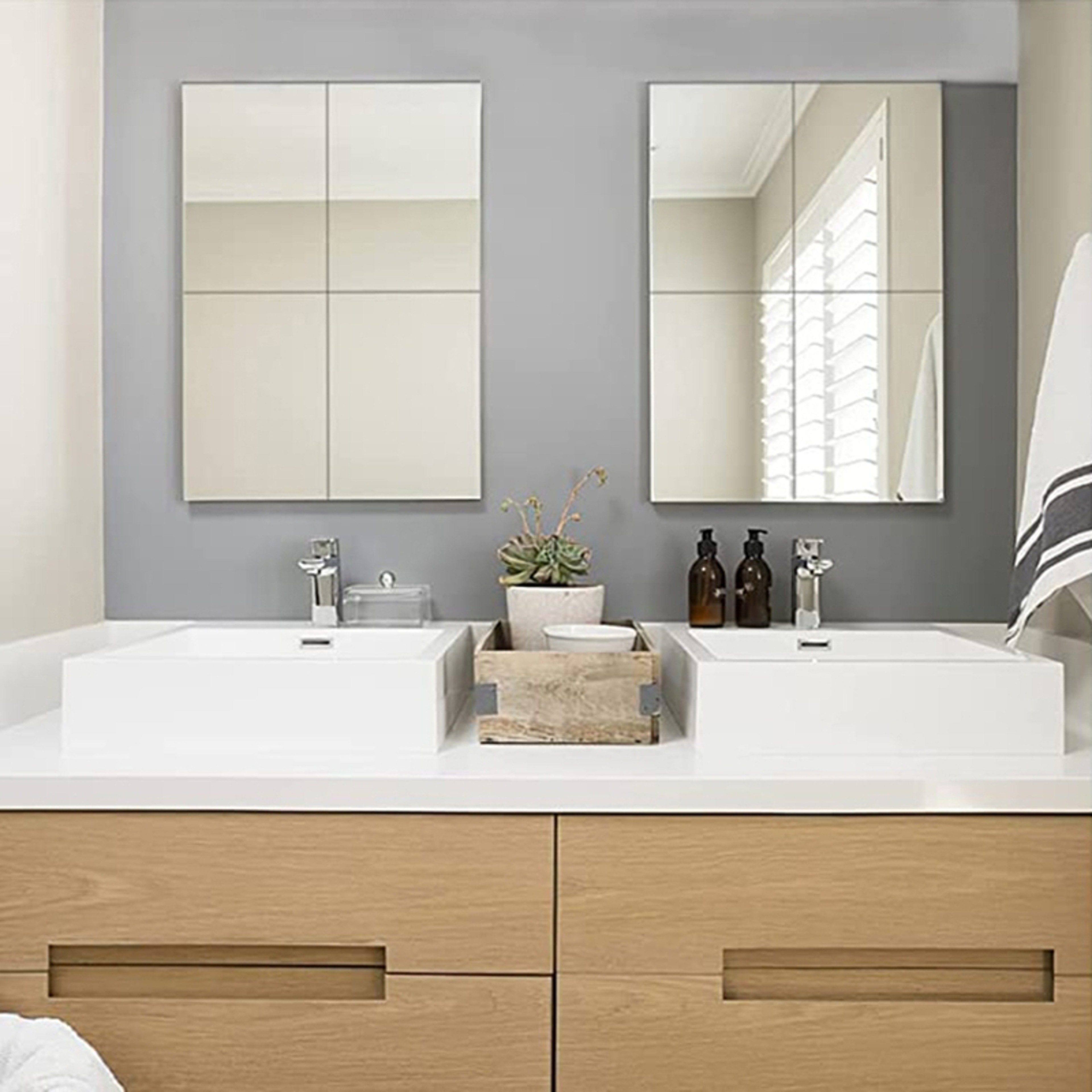 Acrylic Mirror Sheets Flexible Mirror Wall Tiles for Home Decor – view 4