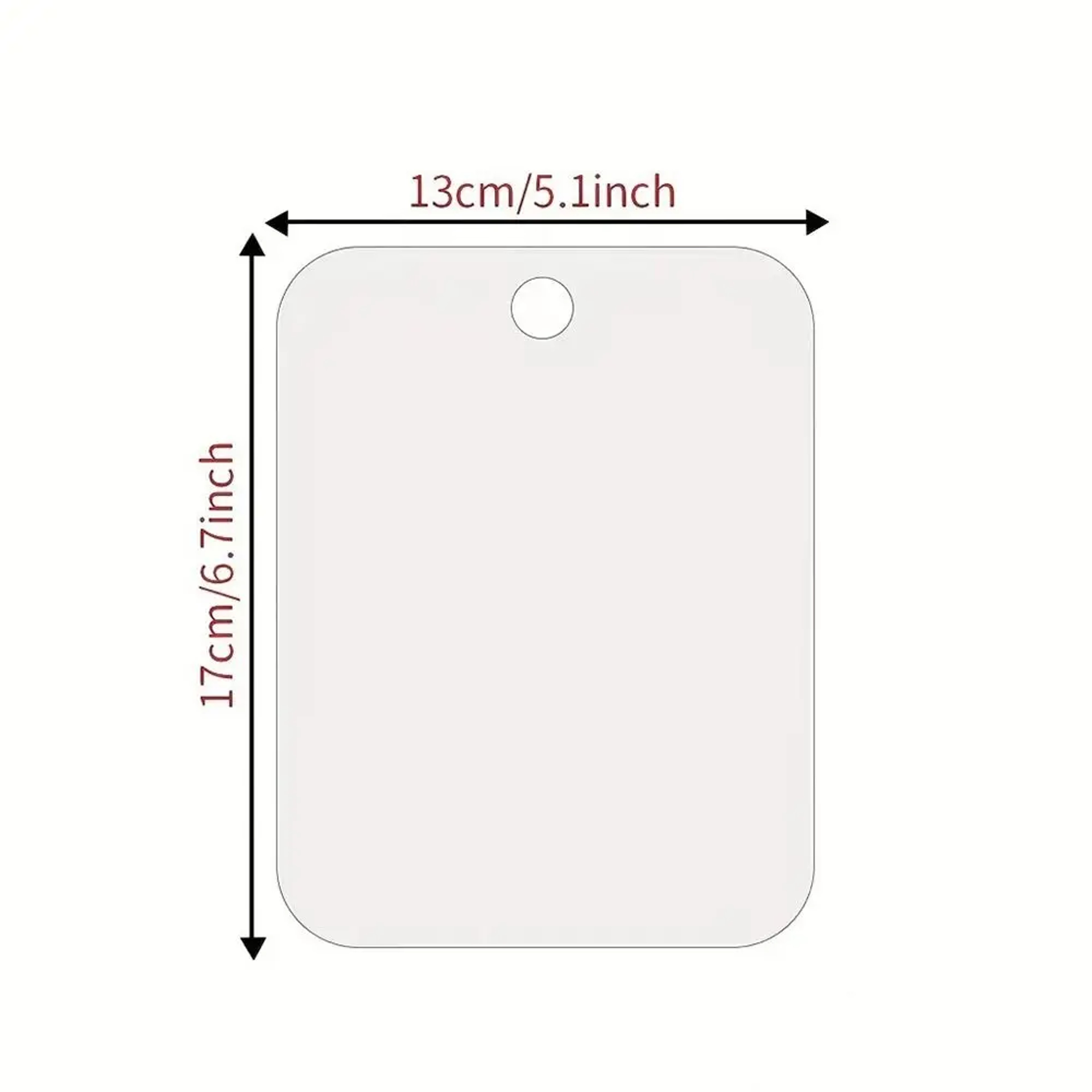 Fogless Shower Mirror Shatterproof Handheld Shaving  Portable Makeup Mirror 5
