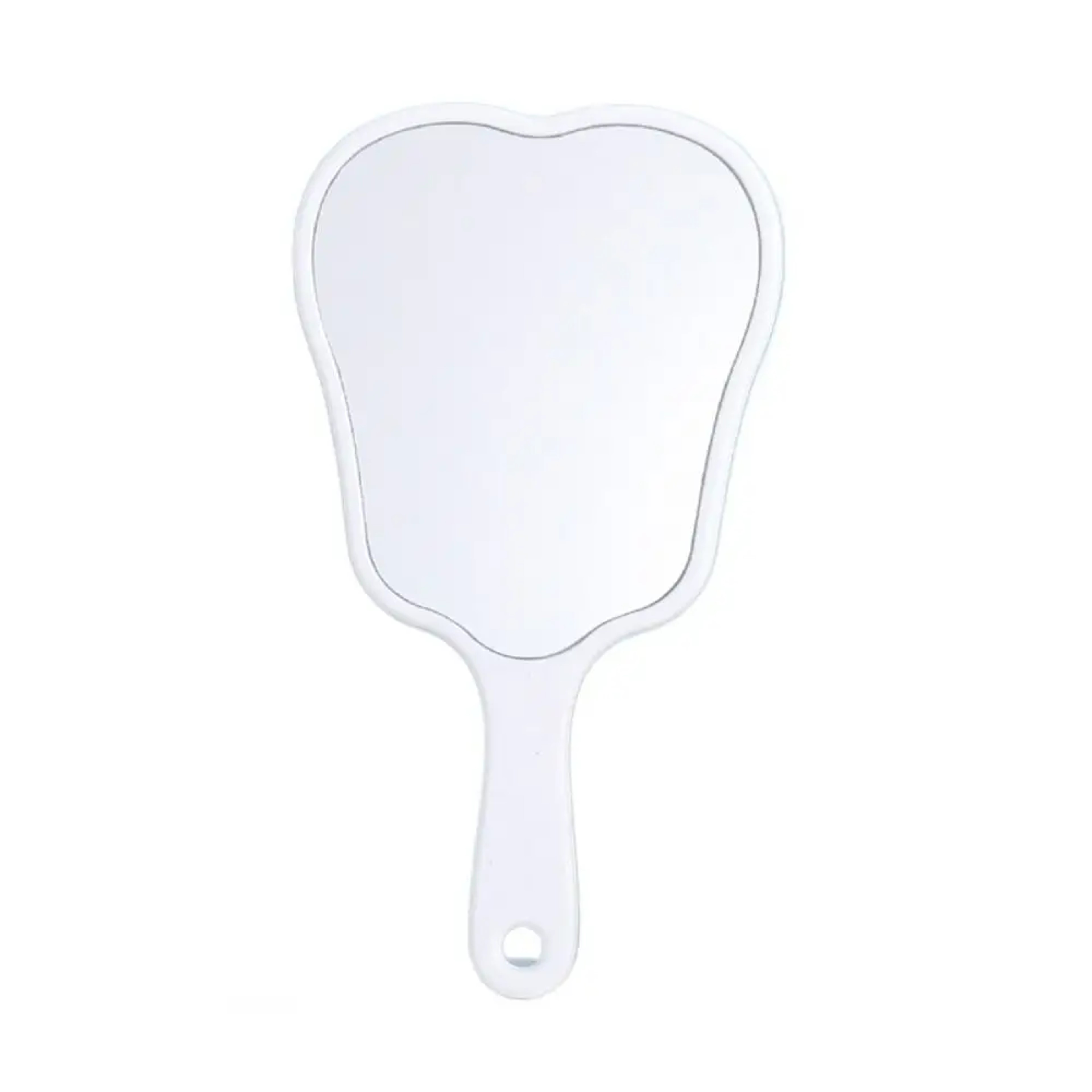 Cute Tooth Shape Portable Makeup Mirror with Handle Lightweight Handheld Mirror for Travel – view 10