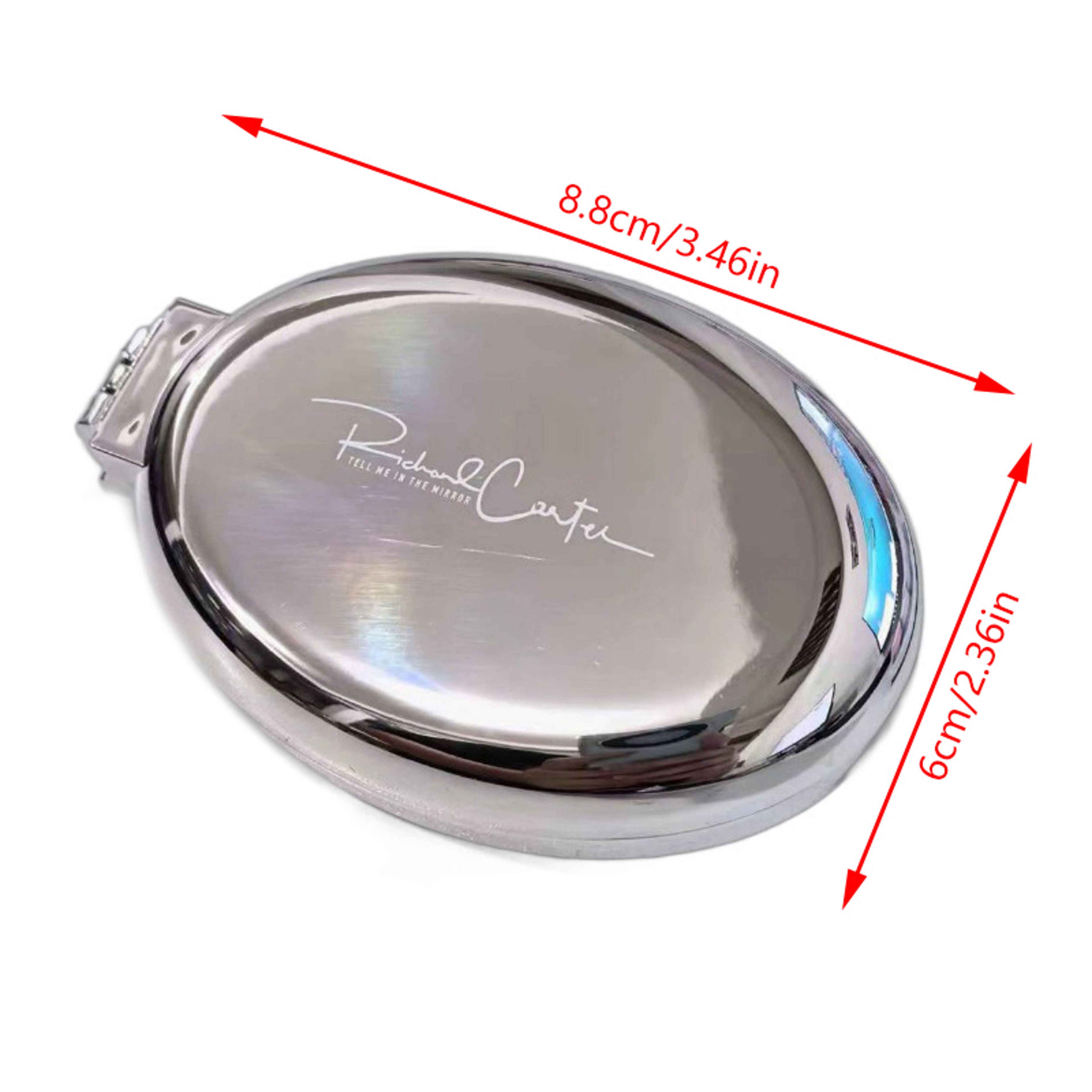 Folding Comb Mirror Portable Pocket Hair Brush Compact Makeup Mirror for Travel – view 6