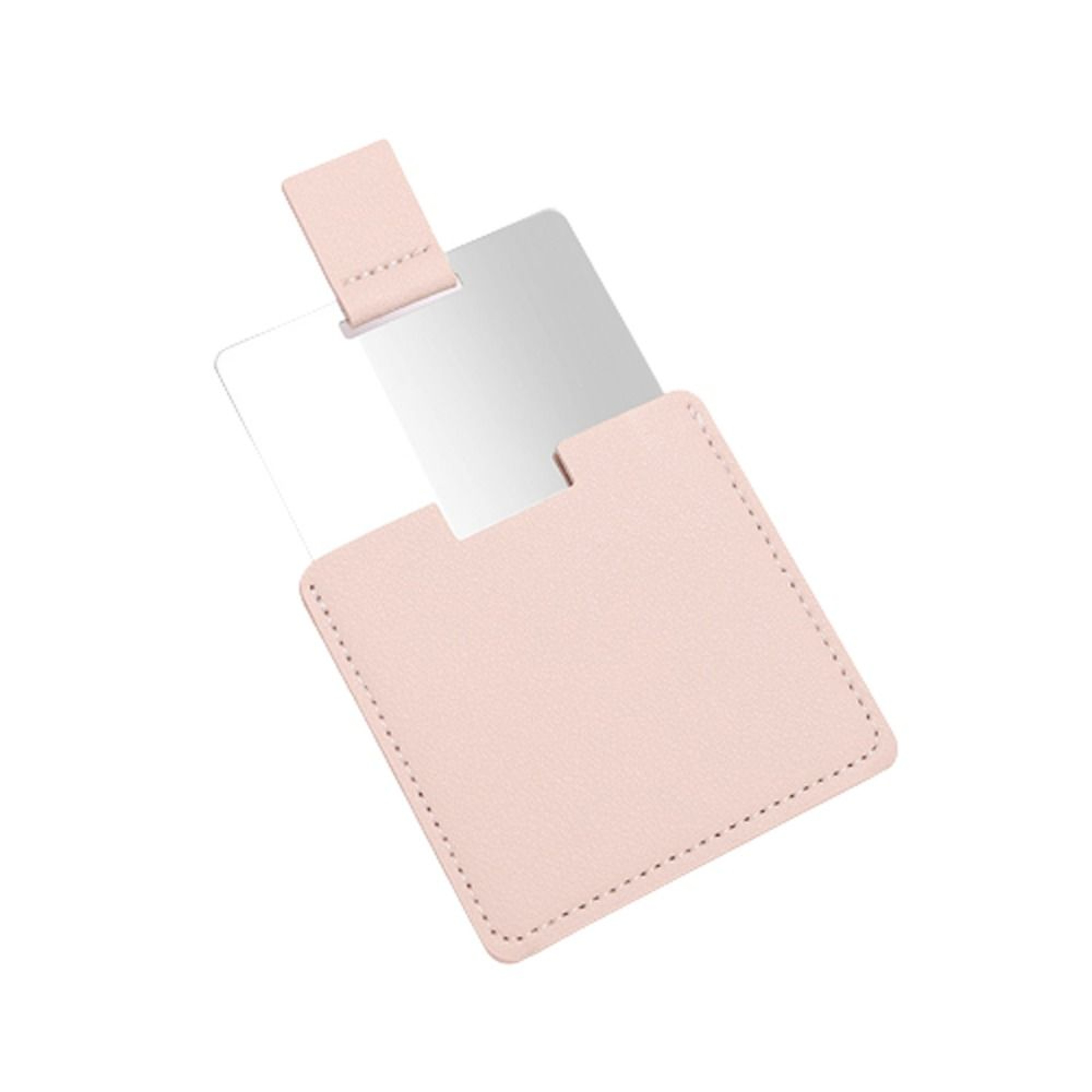 Portable Compact Pocket Mirror With PU Leather Cover Unbreakable Stainless Steel Travel Makeup Mirr 9