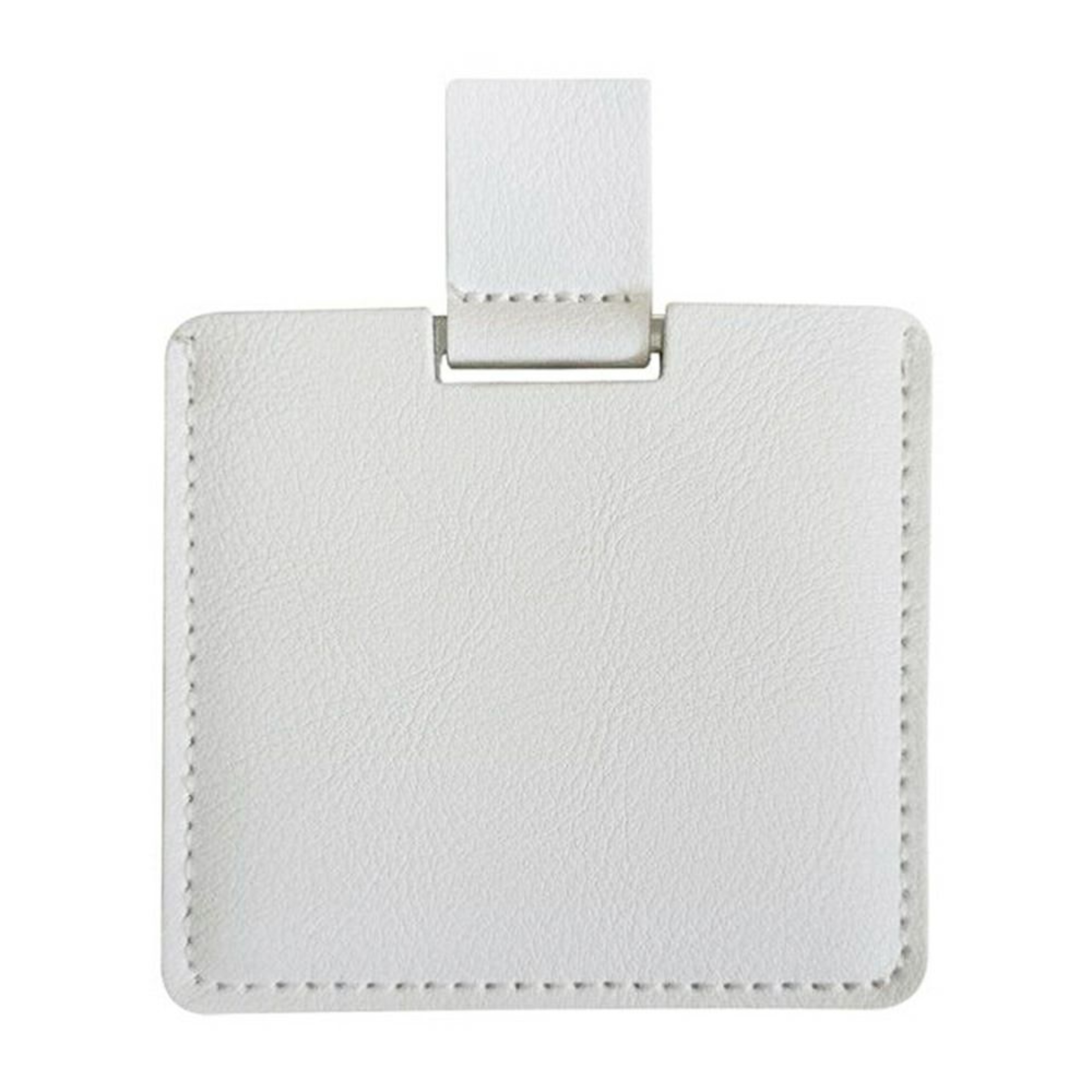 Portable Compact Pocket Mirror With PU Leather Cover Unbreakable Stainless Steel Travel Makeup Mirr 12