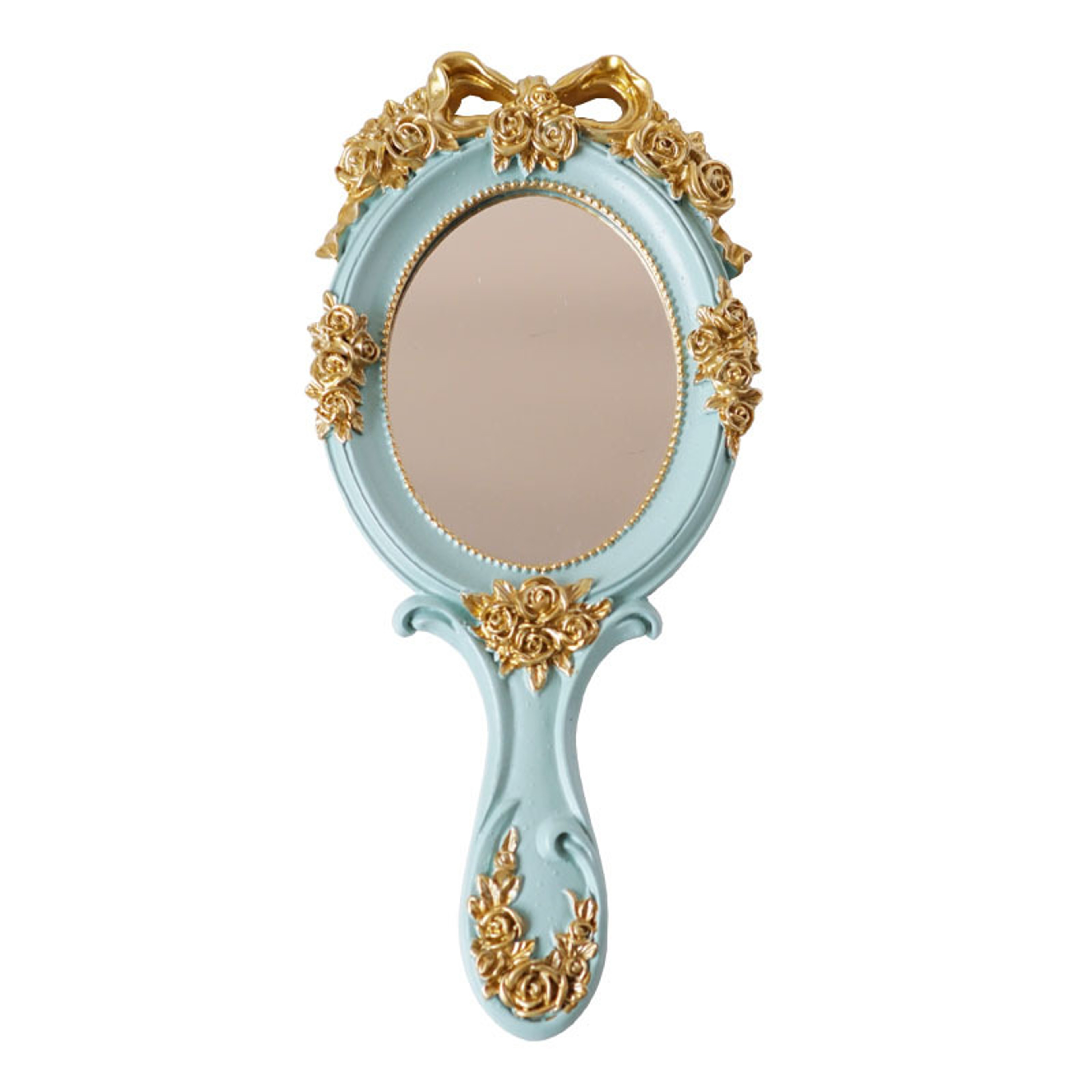 Vintage Handheld Makeup Mirror Retro Vanity Mirror For Makeup Beauty  Vanity Display 5