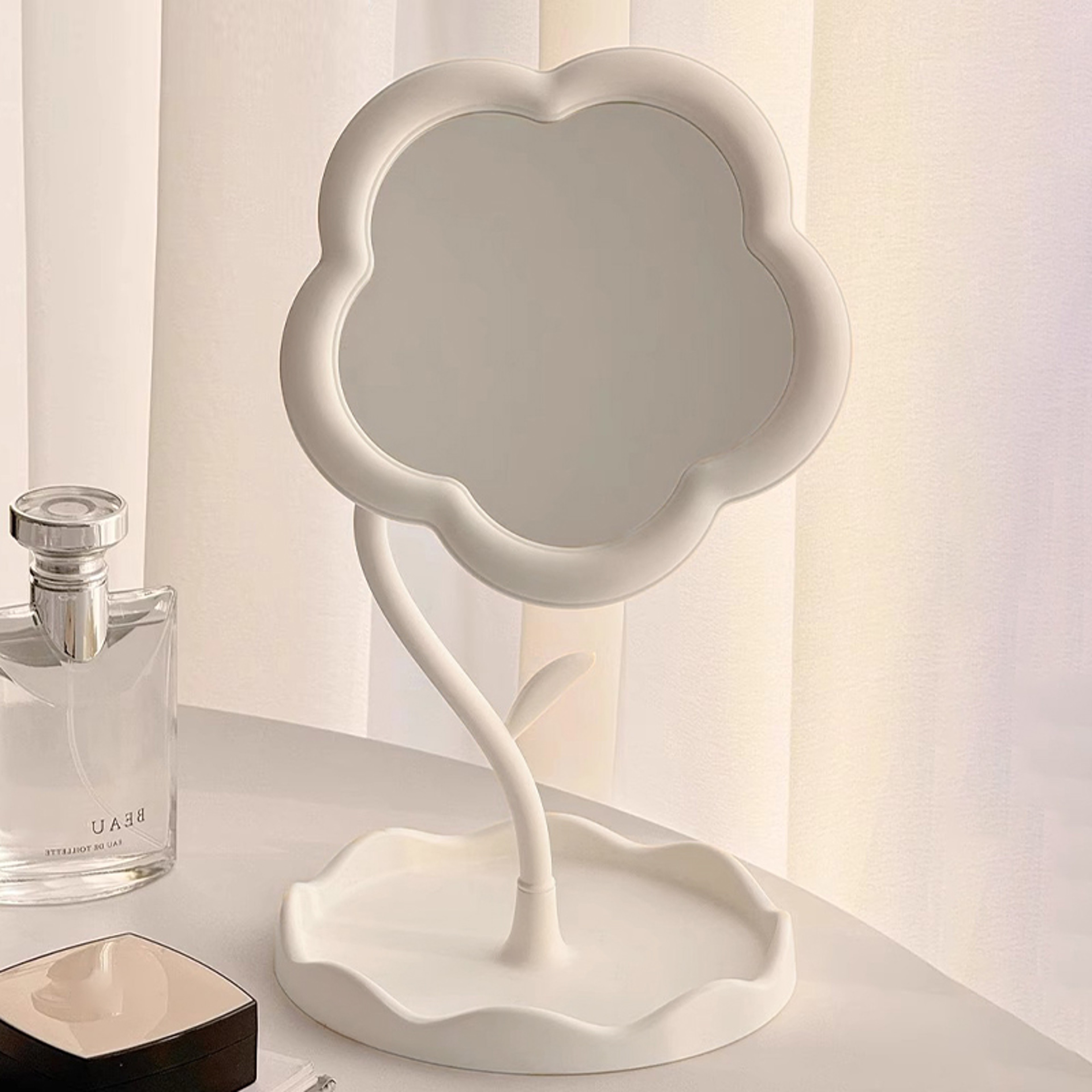 Sunflower Makeup Mirror Desktop Vanity Mirror Cute Tabletop Decorative Mirror For Bedroom Dorm Dres 5