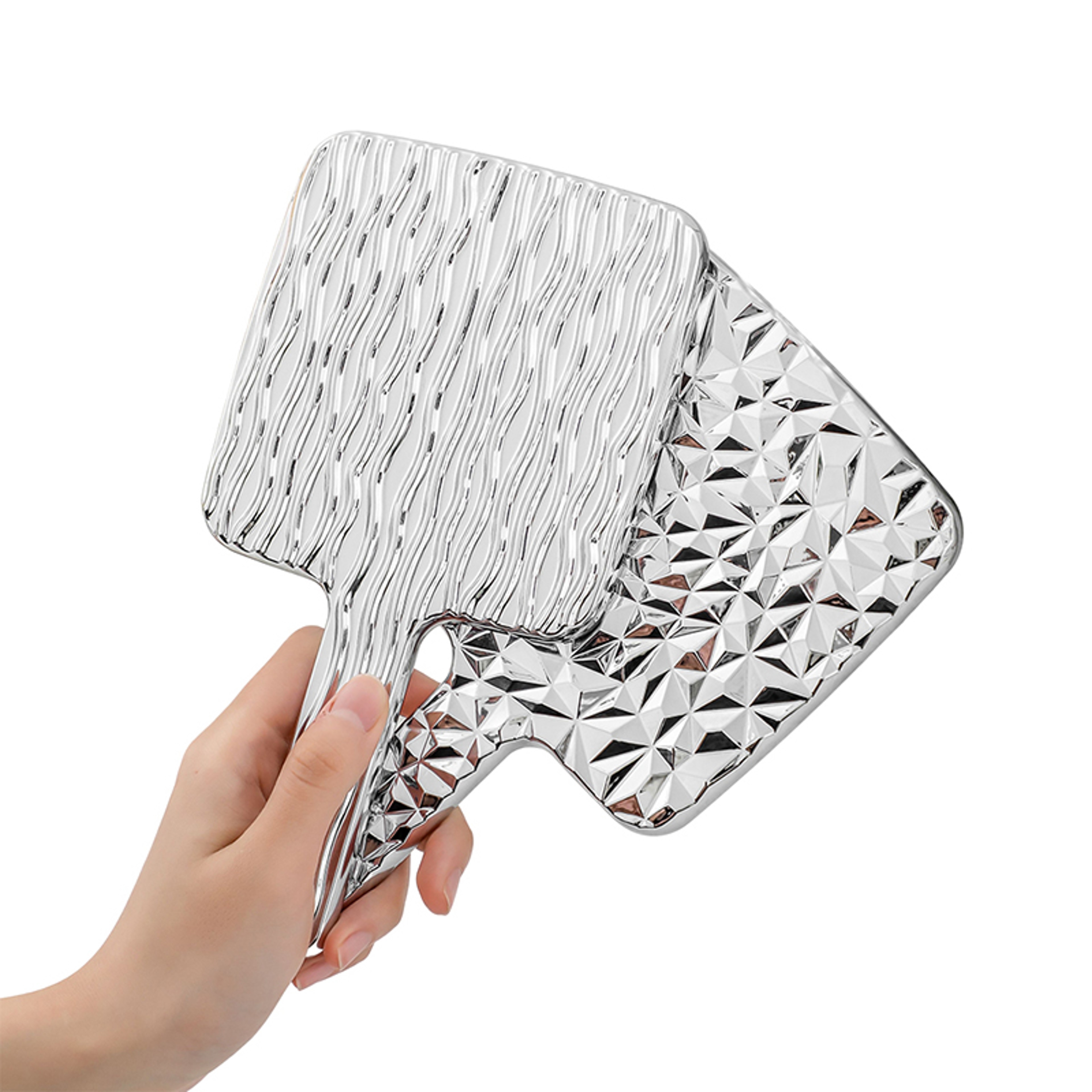 Portable Handheld Makeup Mirror Square Travel Vanity Mirror For Desktop Makeup  Beauty TouchUps 4