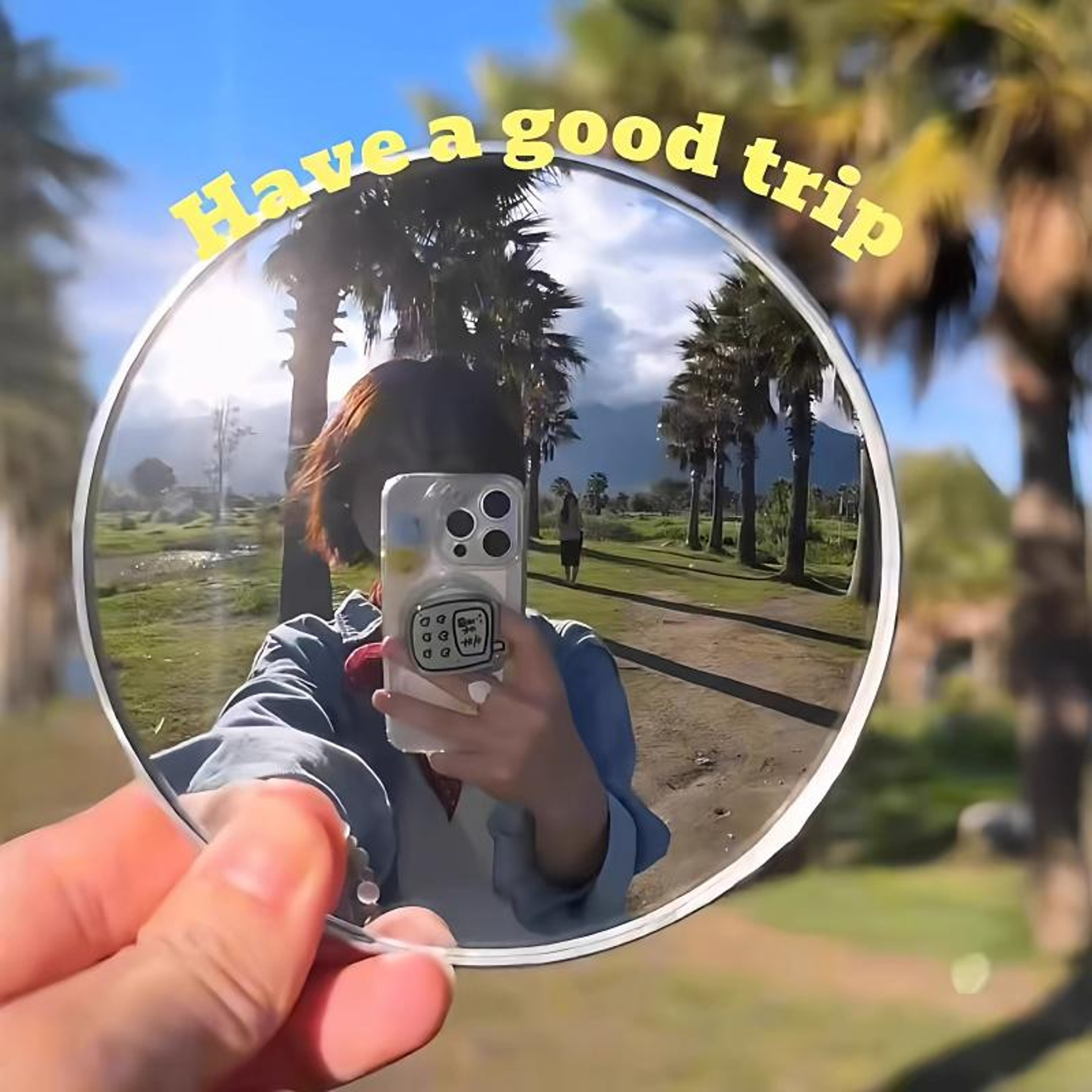 Portable Selfie Mirror For Phone Photography  Vlogging Round Handheld Photography Mirror 3