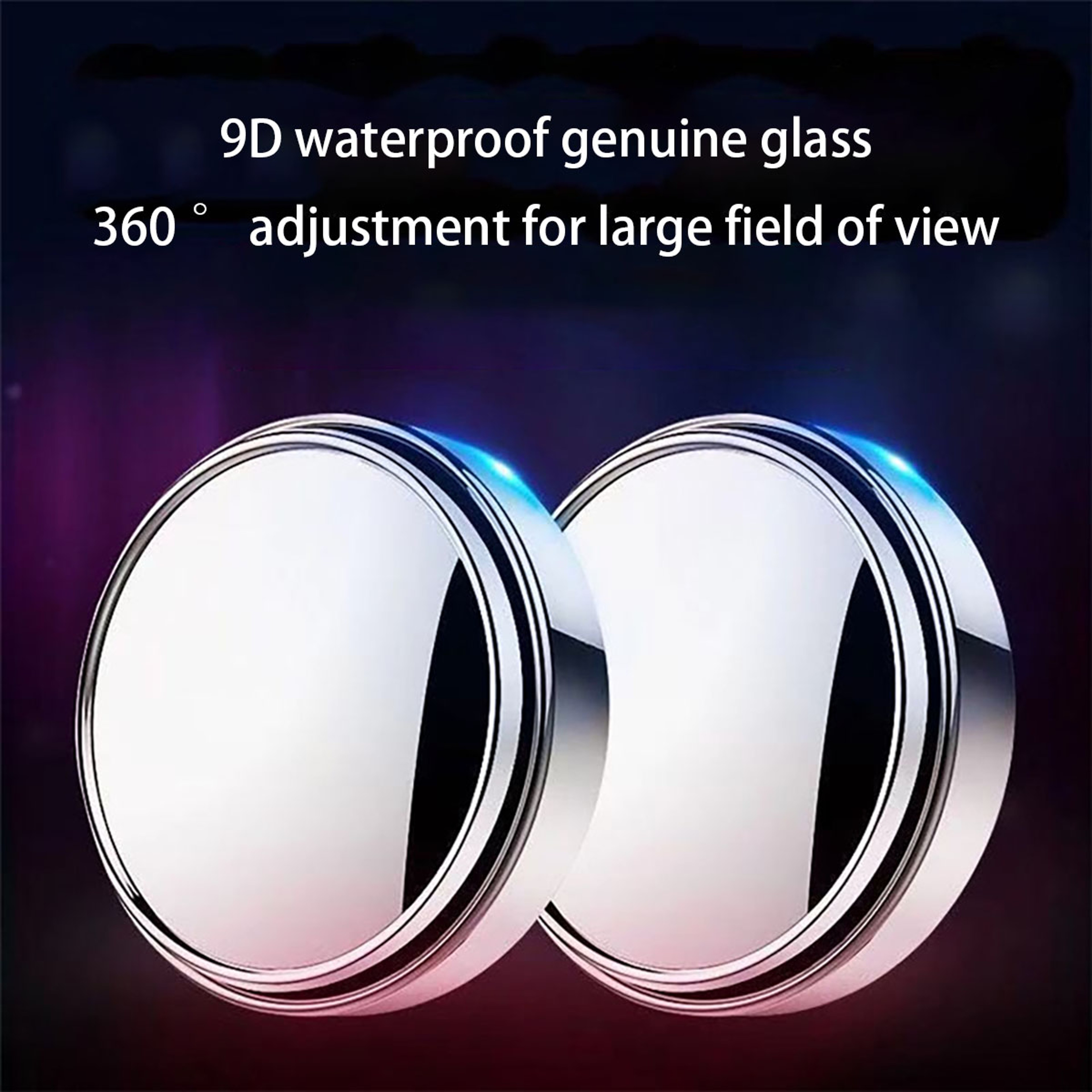 Adjustable Blind Spot Mirror HD Wide Angle Car Rearview Mirror for Safer Driving – view 4