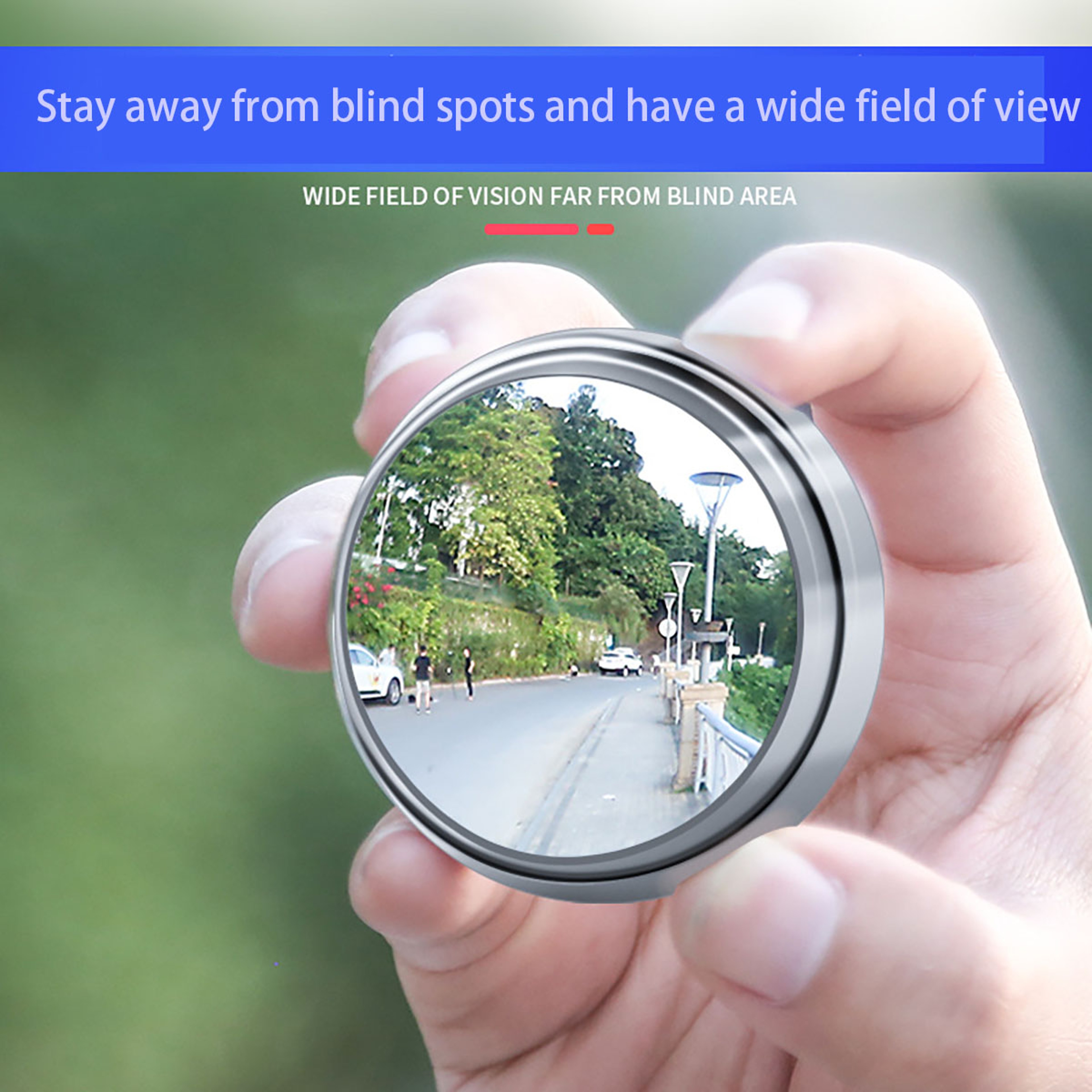 Adjustable Blind Spot Mirror HD Wide Angle Car Rearview Mirror for Safer Driving – view 5