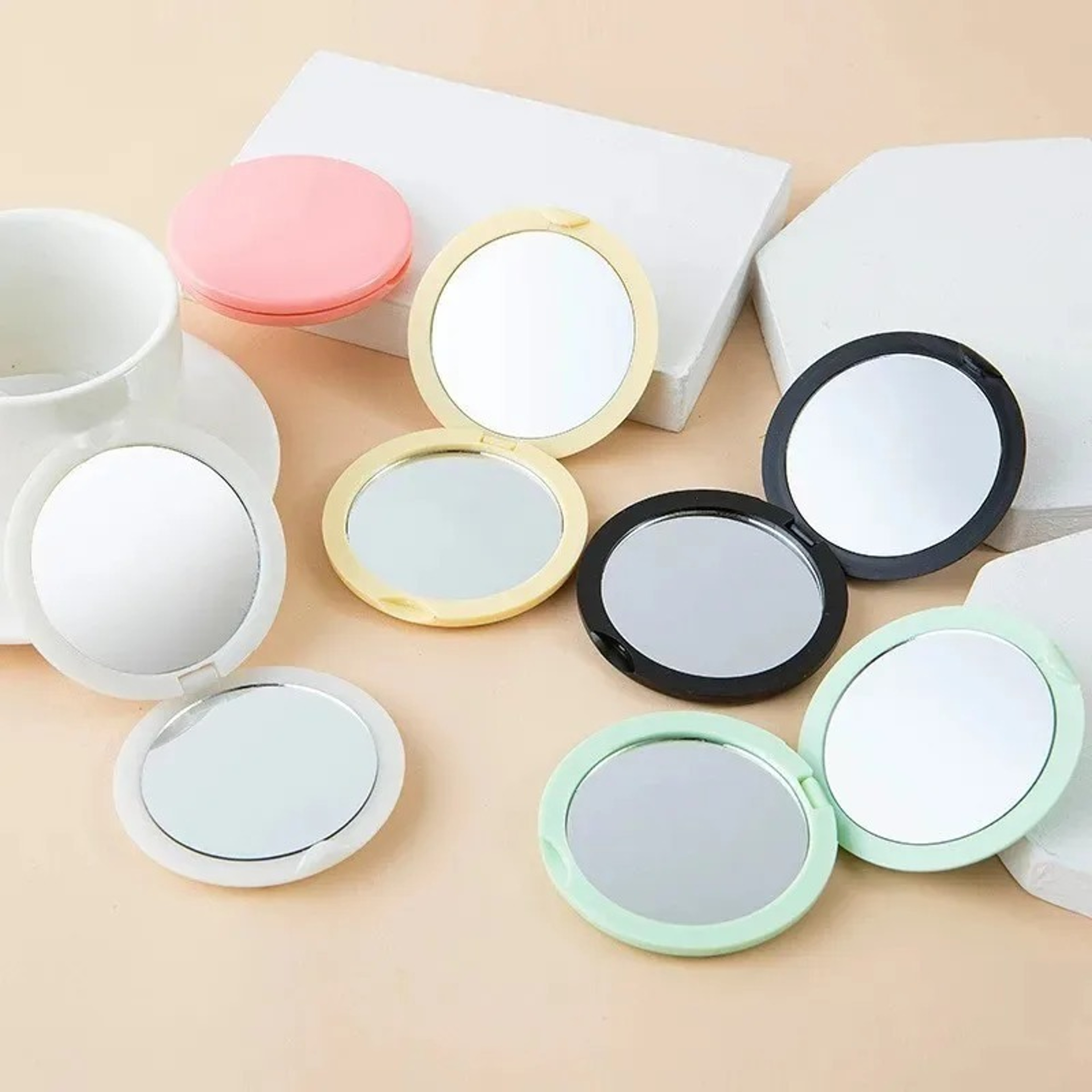 Foldable Makeup Mirror Double Sided Pocket Mirror Portable Compact Travel Mirror – view 6