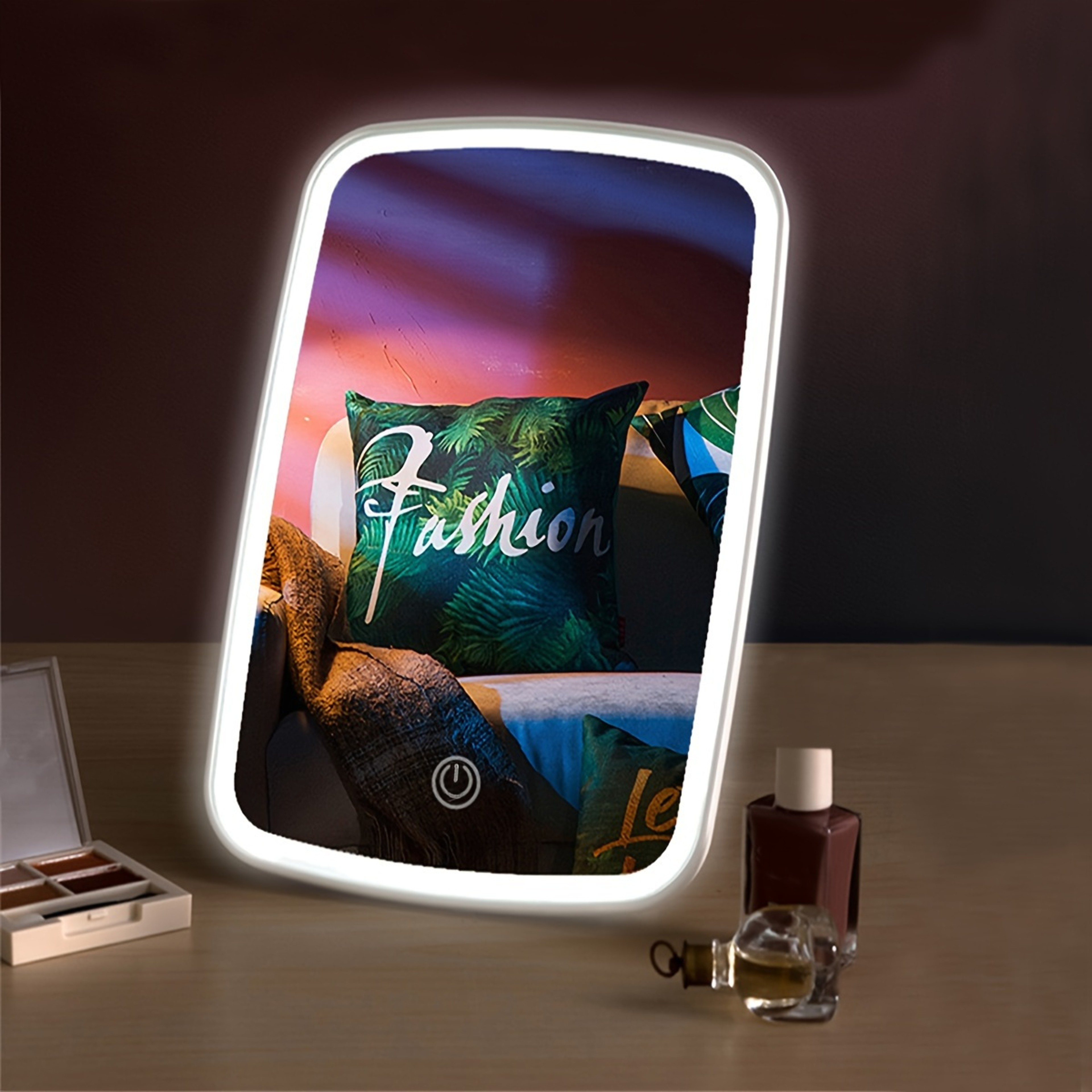 LED Makeup Mirror with Touch Sensor, 3 Color Lighting & USB Rechargeable Portable Vanity Mirror – view 5