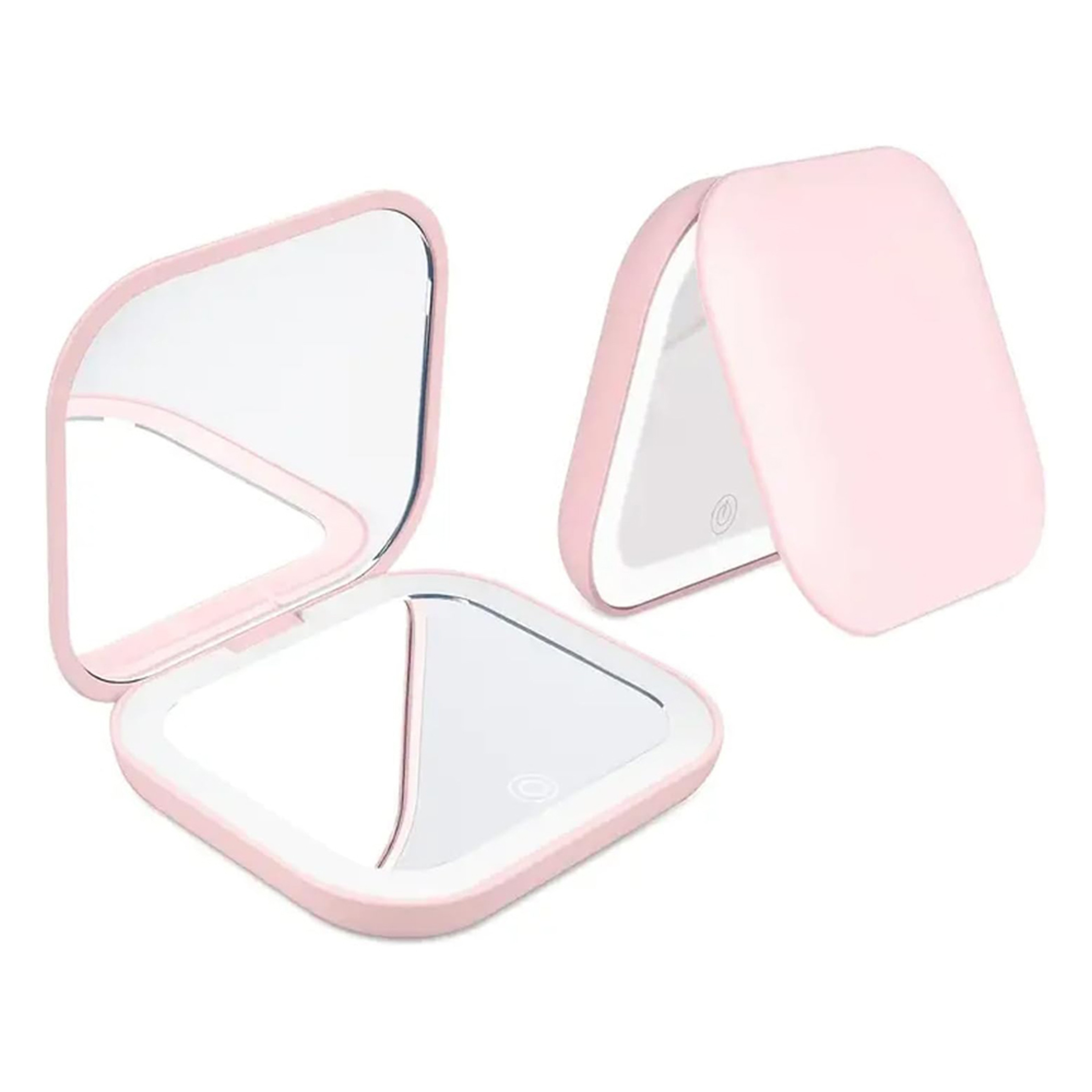 LED Makeup Mirror with 2X Magnification Travel Compact Pocket Mirror with Lights – view 2