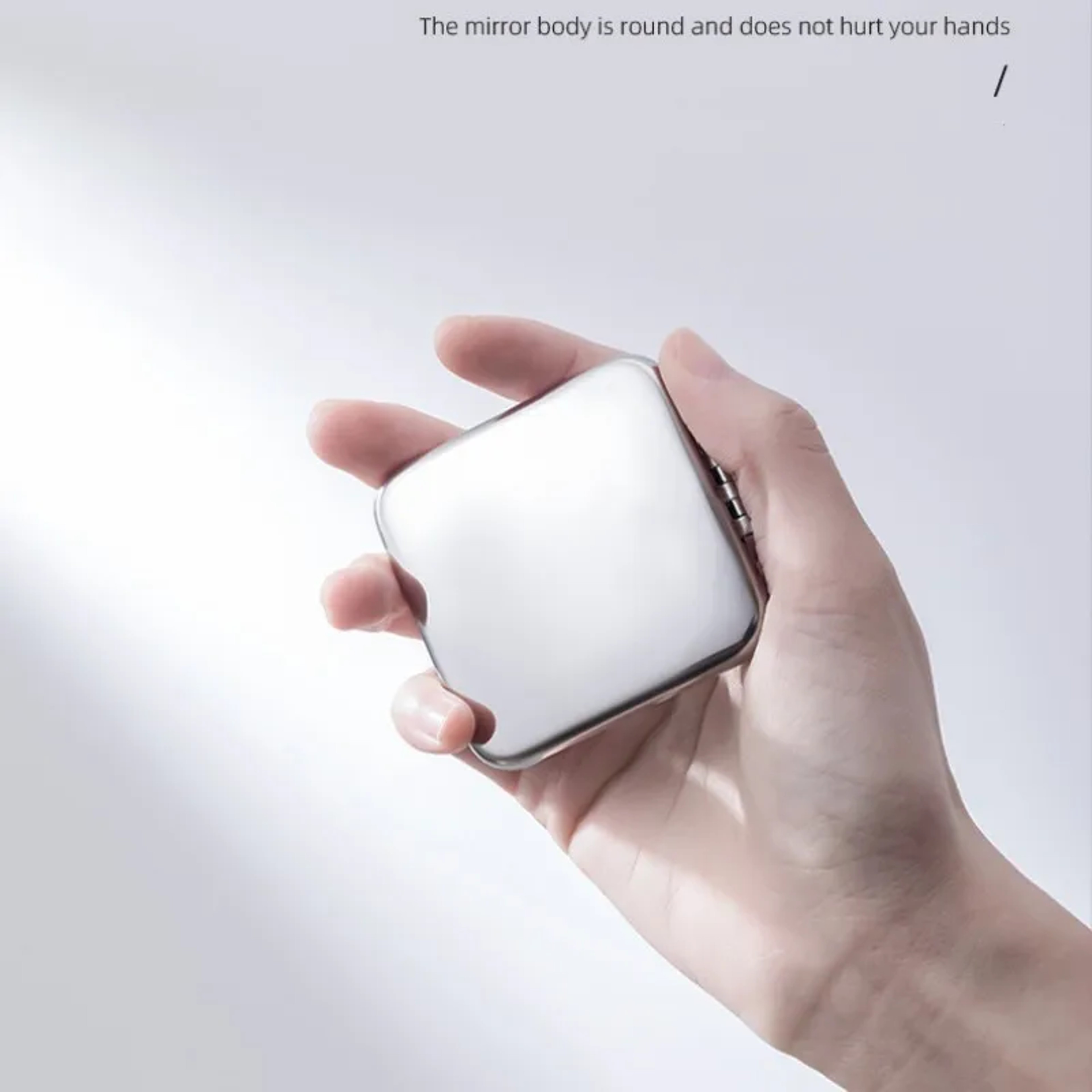 Compact Makeup Mirror Travel Makeup Mirror Double Sided Stainless Steel Pocket Mirror 3