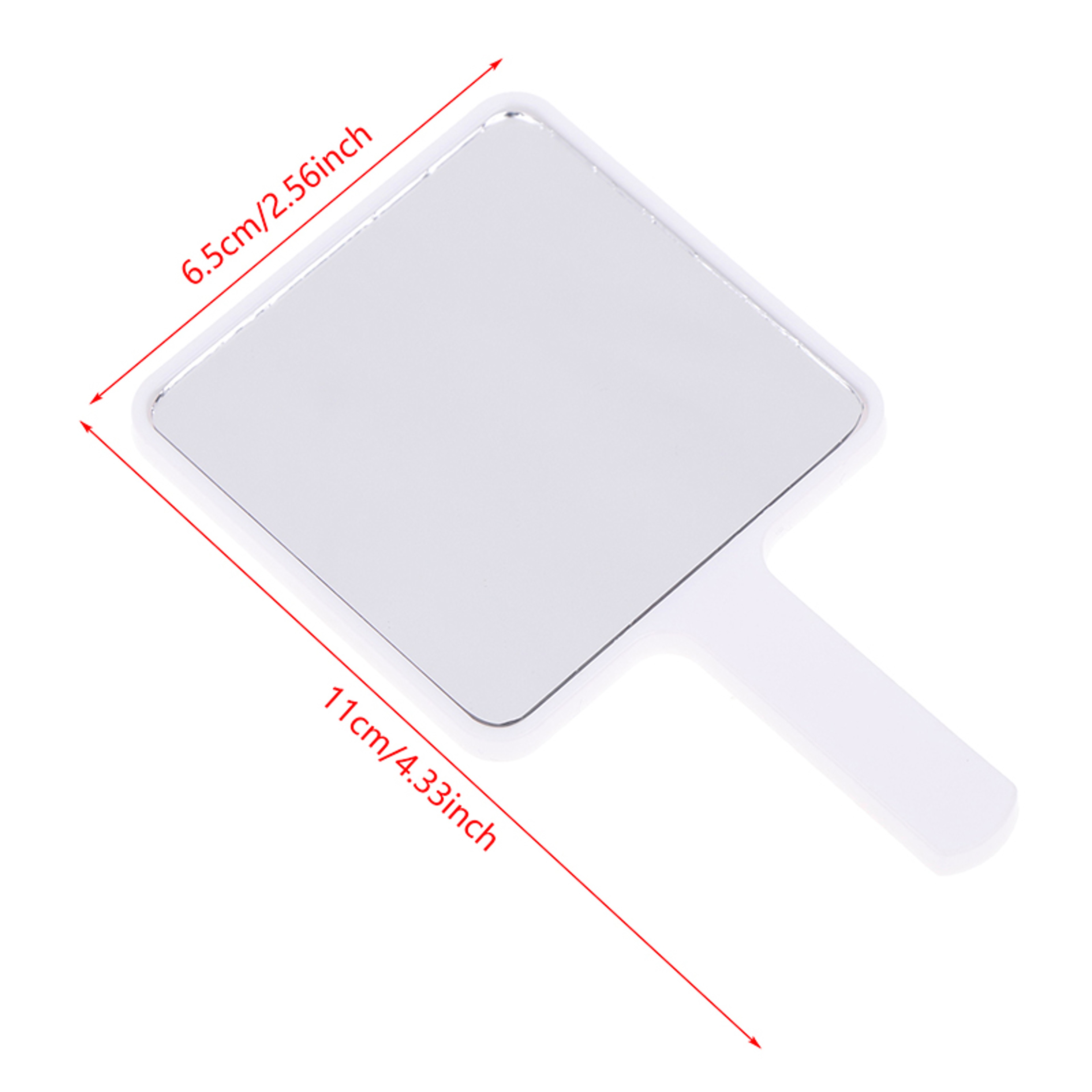 Portable Handheld Makeup Mirror with Handle Square Travel Makeup Mirror for Vanity, Salon & Daily Use – view 5