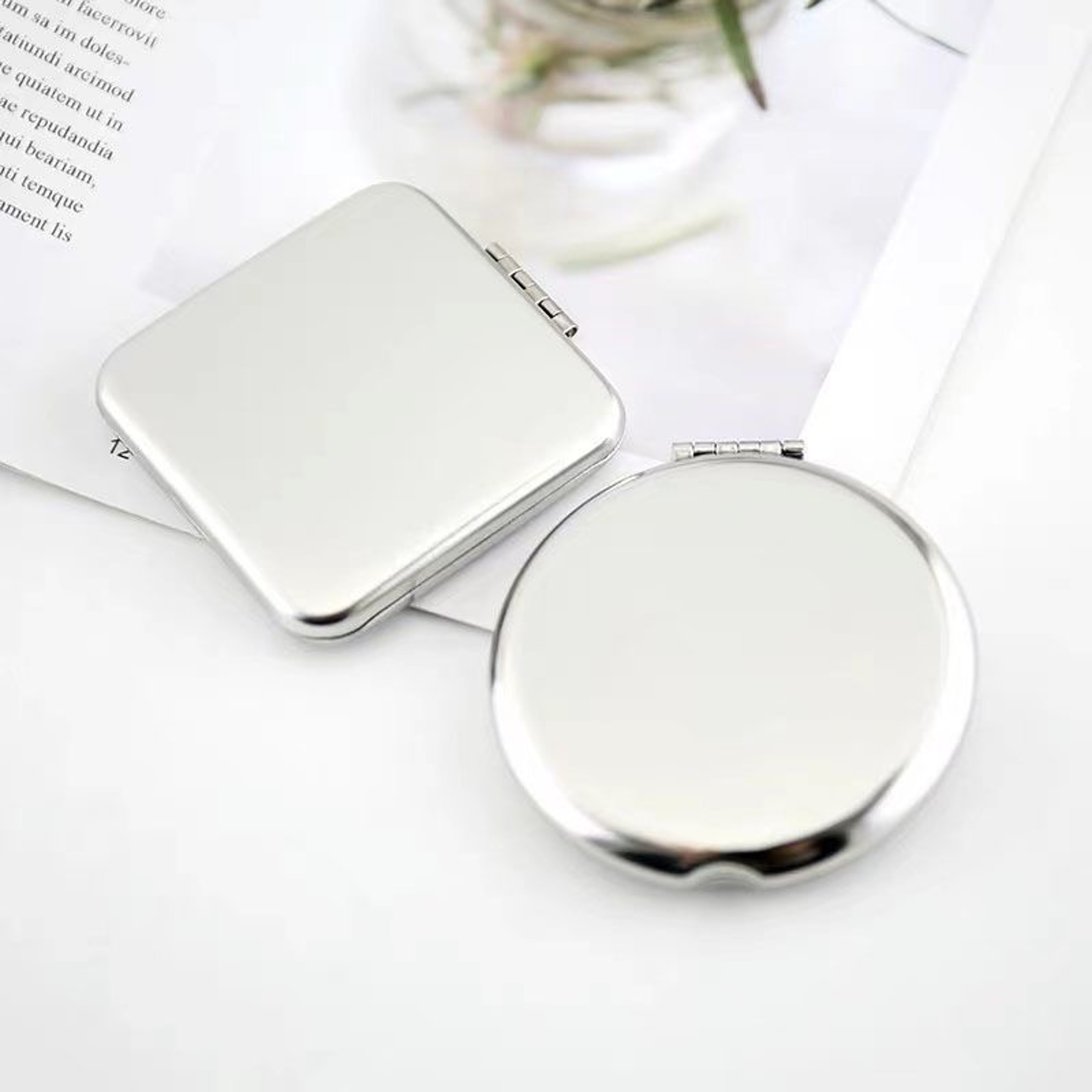 Compact Makeup Mirror Double Sided Folding Pocket Mirror for Travel and Everyday Touch Ups – view 6
