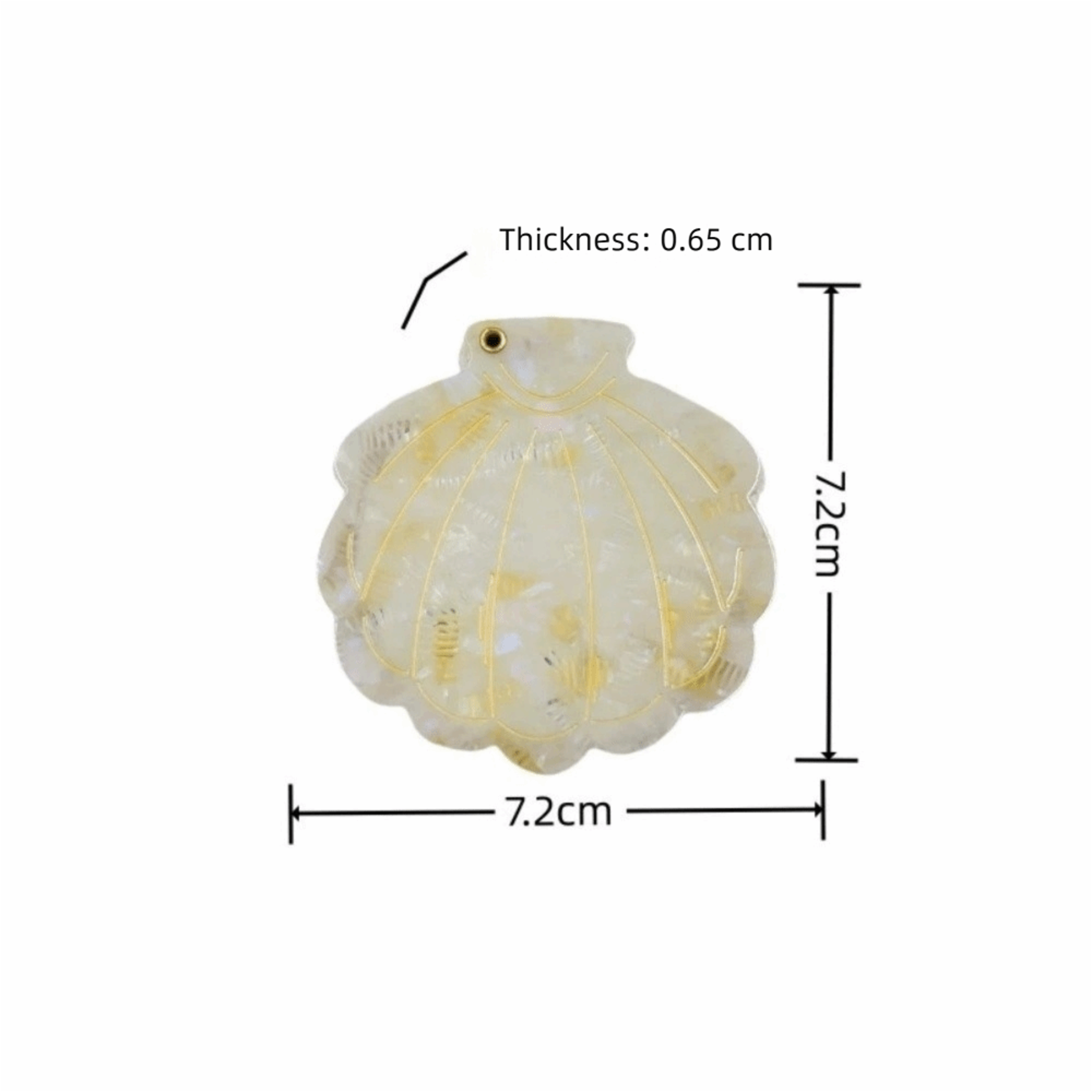 Elegant Shell Compact Makeup Mirror for Travel | Portable Folding Pocket Cosmetic Mirror – view 6