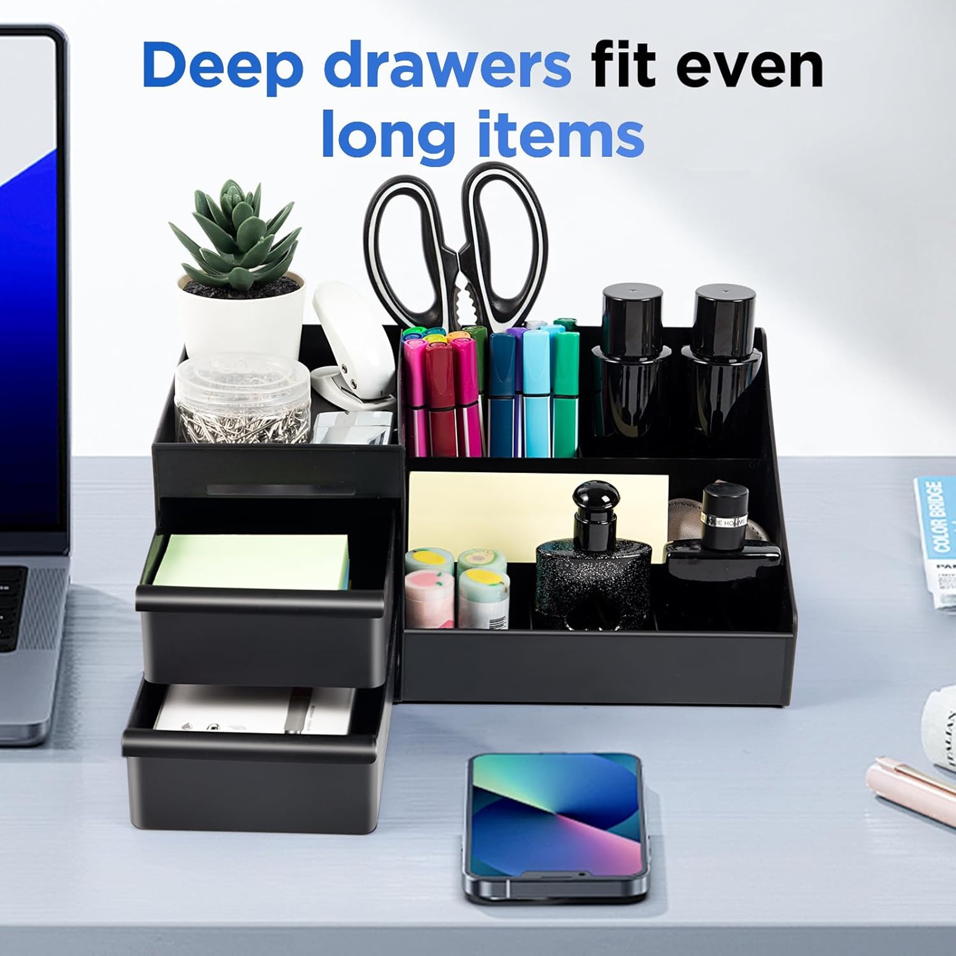 Men's Cologne Organizer with Drawers Perfume Organizer and Countertop Storage – view 2