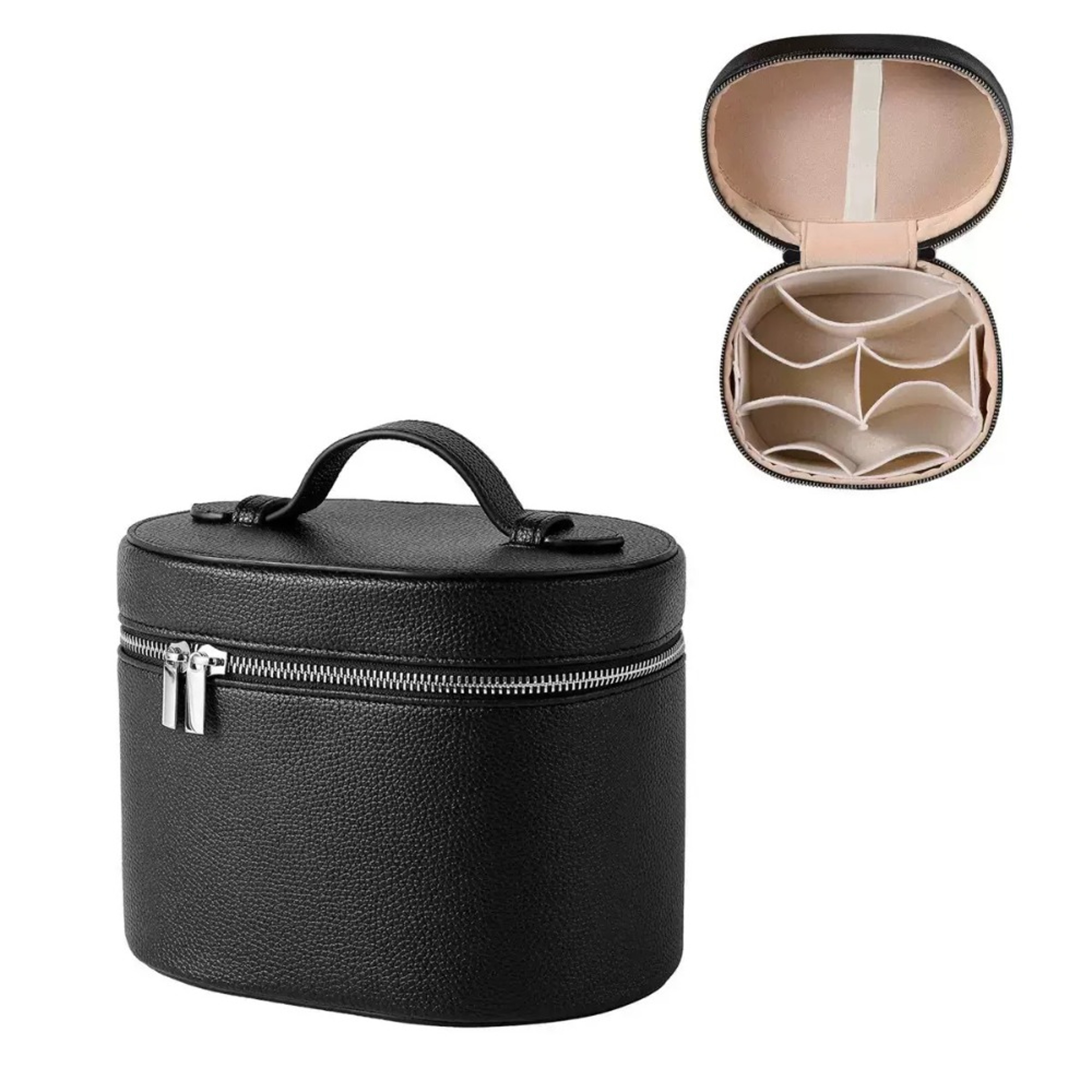 Large Capacity Travel Makeup Bag Waterproof PU Leather Cosmetic Organizer – view 9