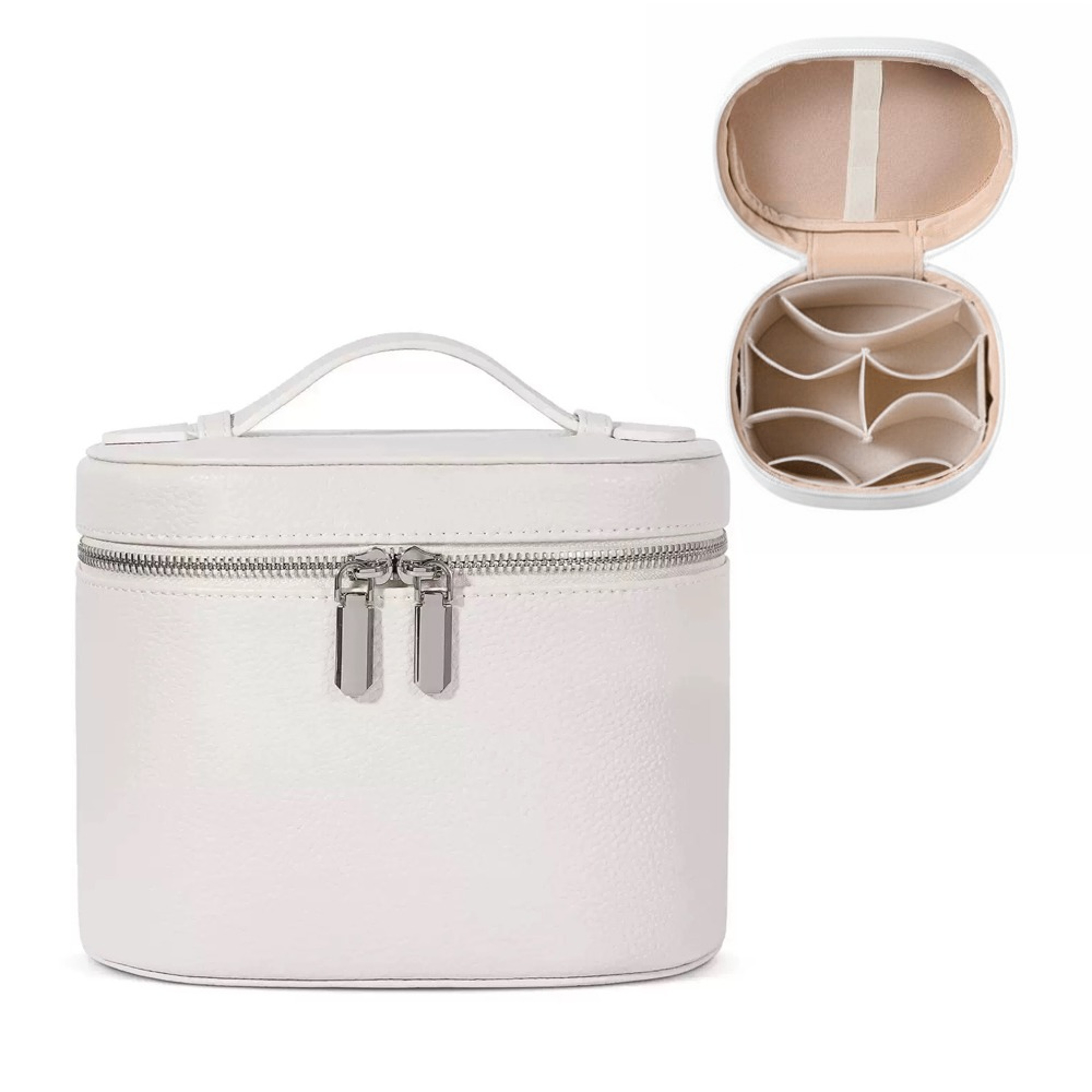Large Capacity Travel Makeup Bag Waterproof PU Leather Cosmetic Organizer – view 10
