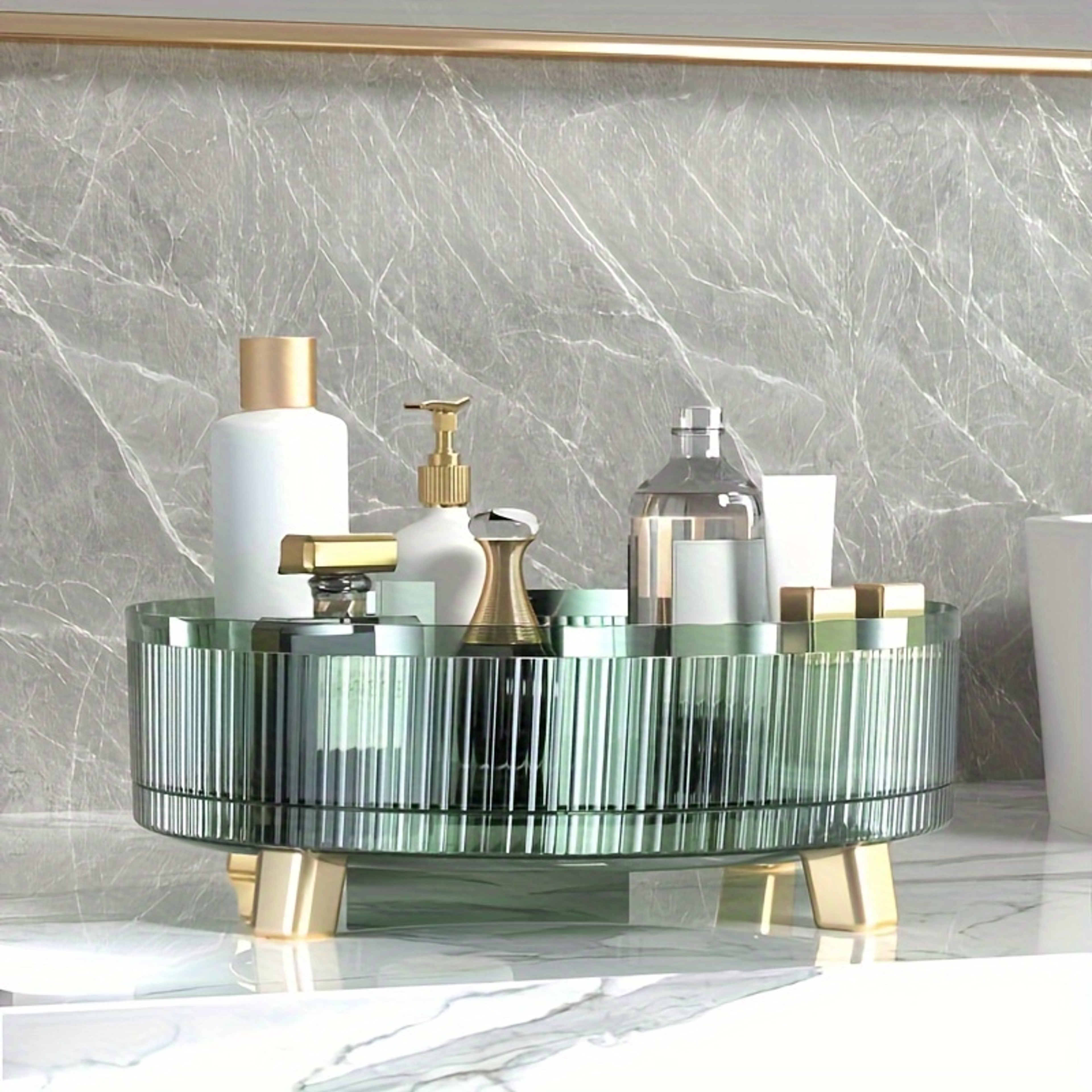 360 Rotating Makeup Organizer Large Capacity Perfume and Skincare Organizer – view 5