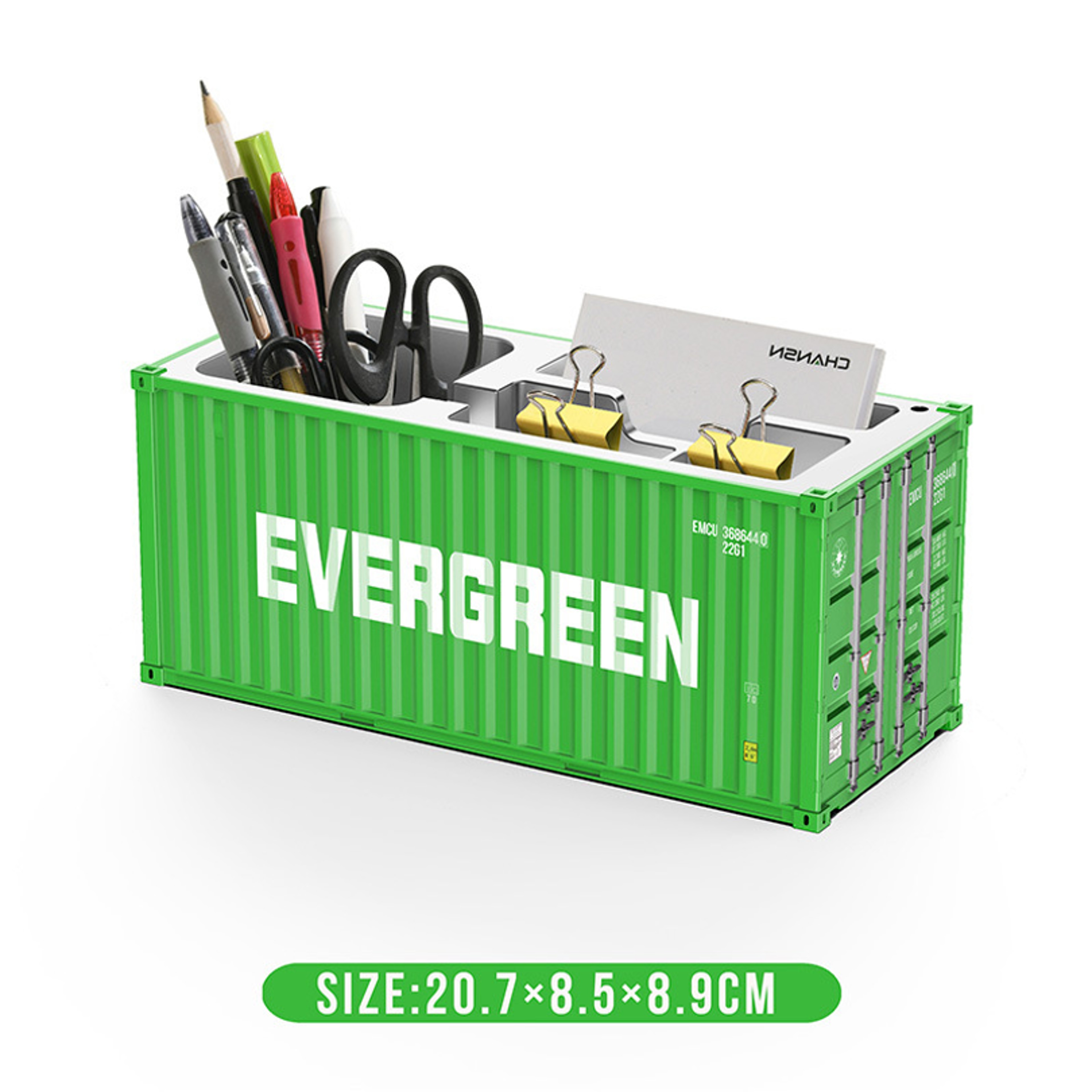 Shipping Container Pen Holder Desktop Organizer and Storage Box – view 6