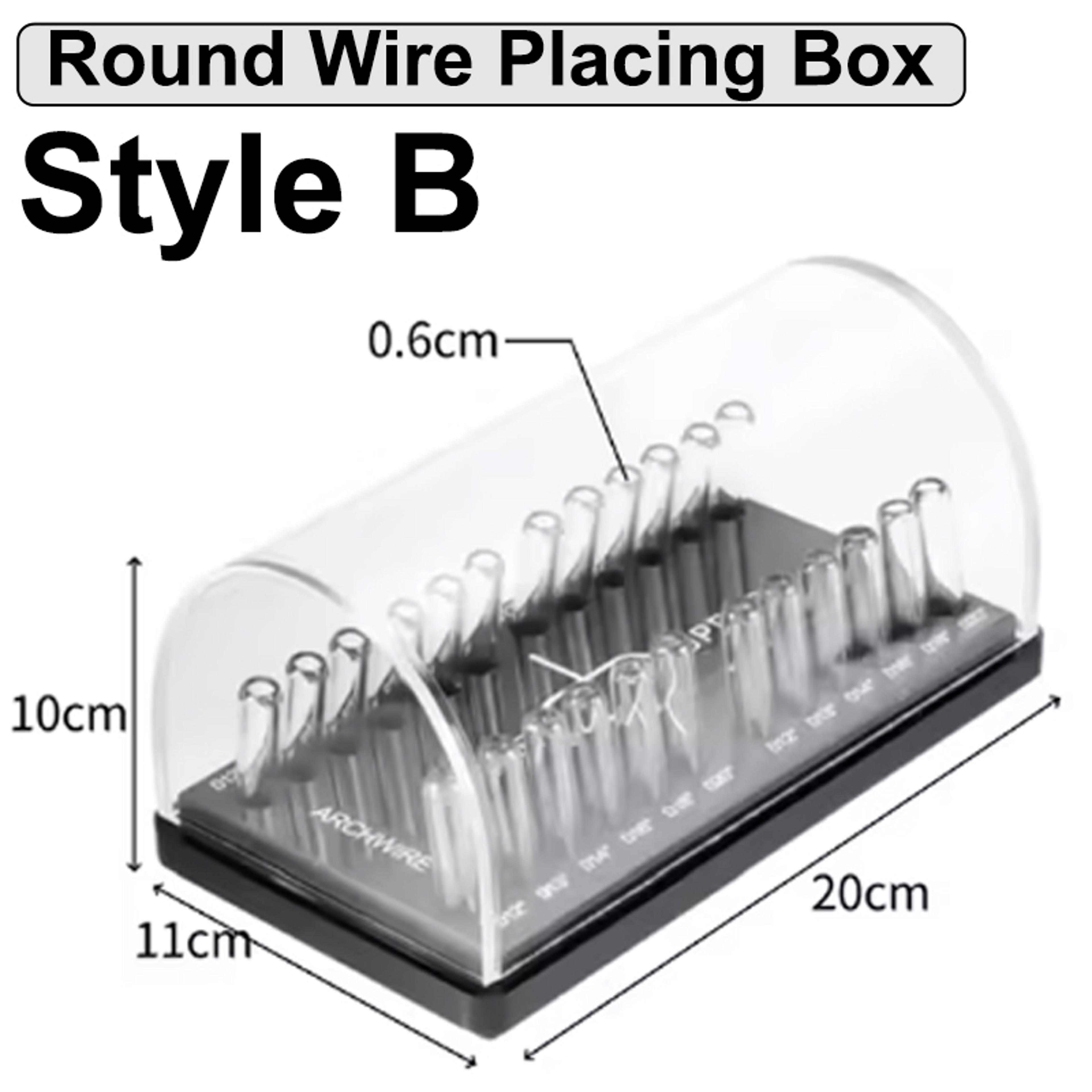 Dental Archwire Storage Box Acrylic Orthodontic Wire Organizer with Clear Lid – view 8
