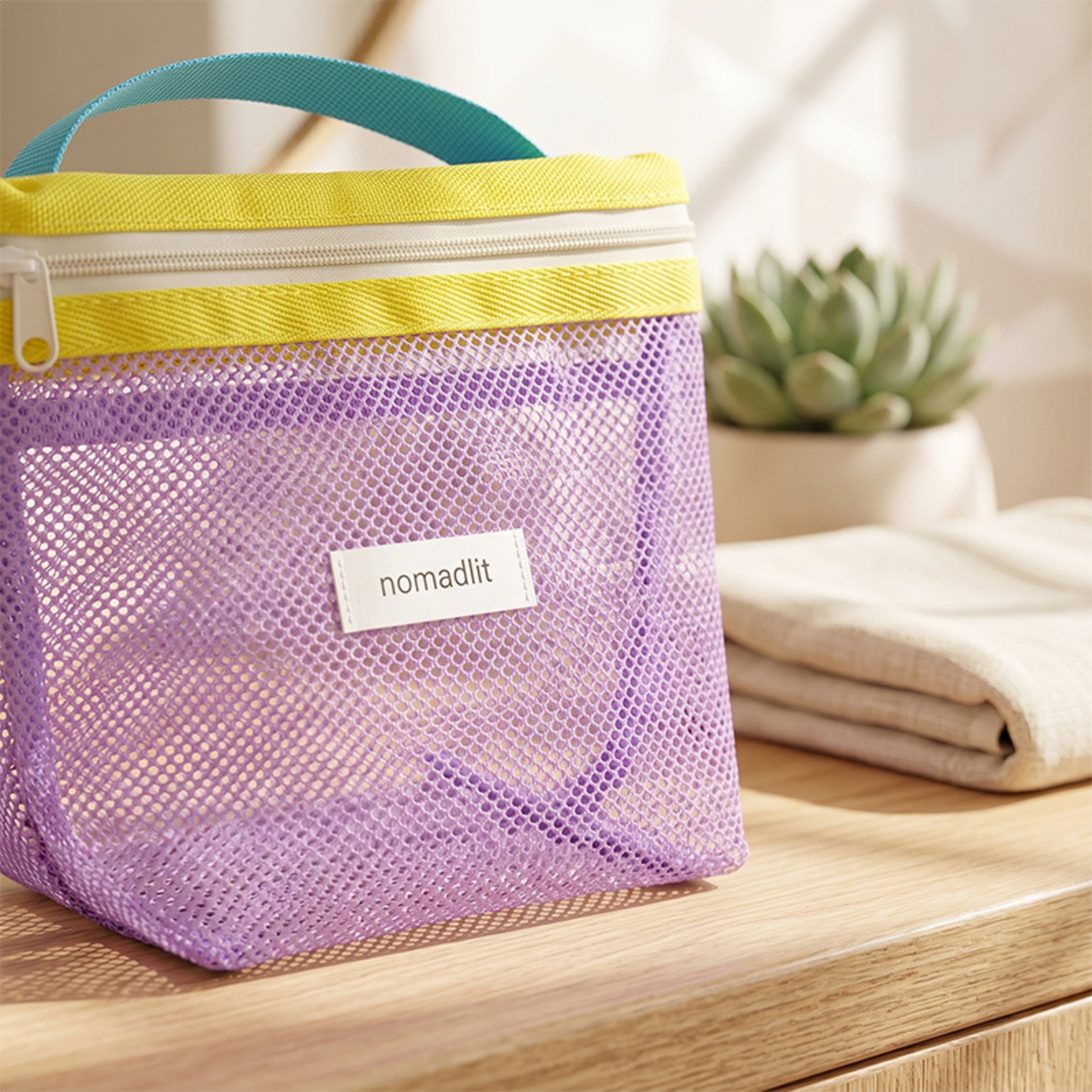 Waterproof Travel Toiletry Bag Portable Mesh Cosmetic Organizer for Gym Beach and Swimming – view 3